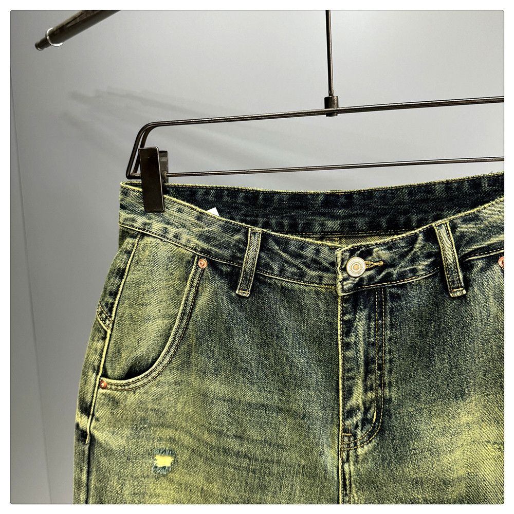 Japanese Brand × Vintage Yellow Mud Dyed Short Jeans Size US 32 / EU 48 - 10 Thumbnail