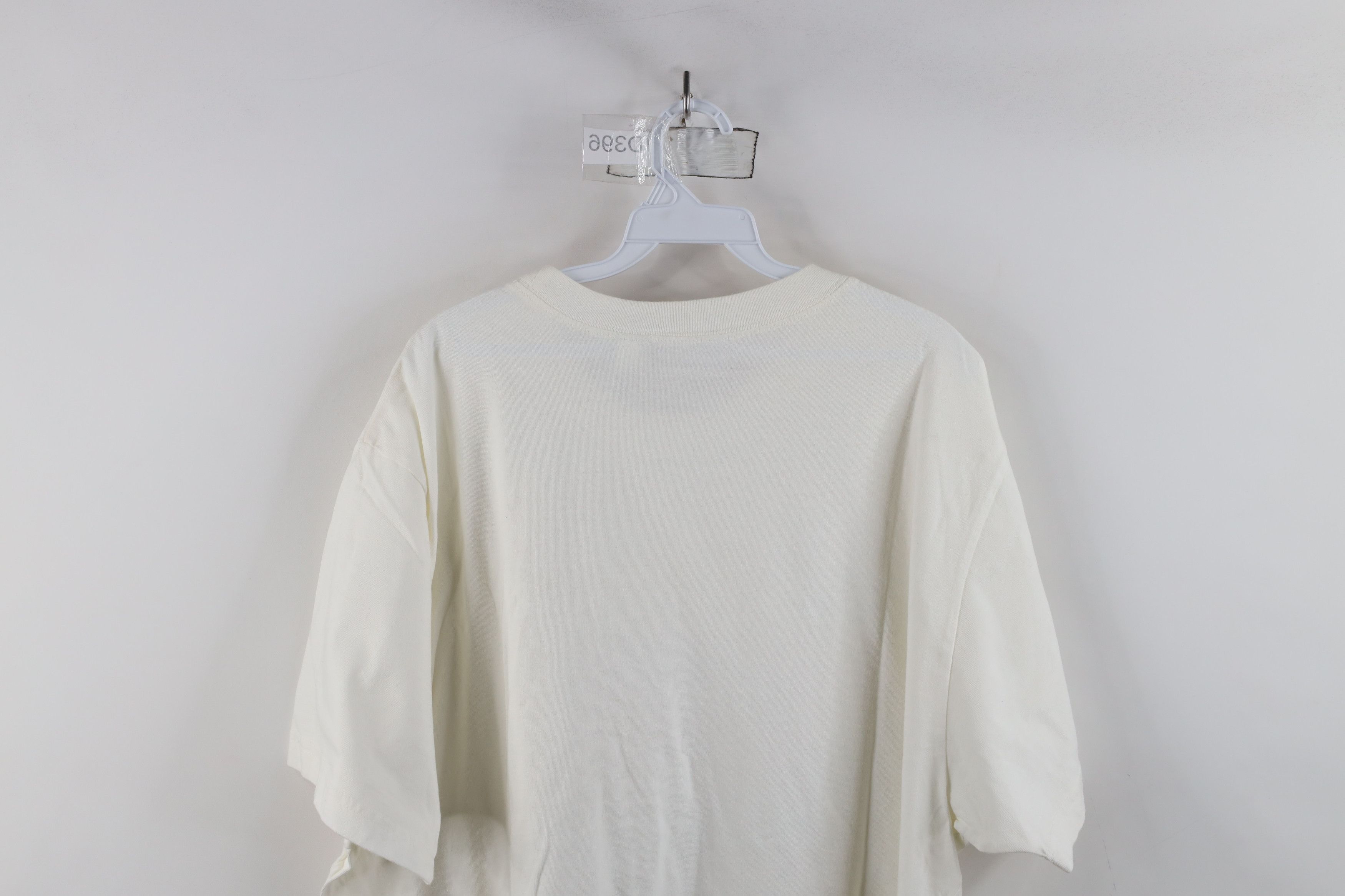 Vintage Vintage 90s Streetwear Cotton Short Sleeve T-Shirt White Size 3XL / US 20-22 - 9 Thumbnail