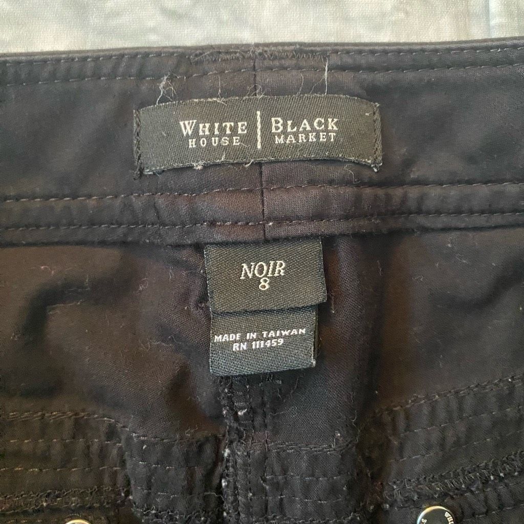 White House Black Market White House black market Noir women 8 crop pants w/zipper ba Size 30" / US 8 / IT 44 - 4 Thumbnail
