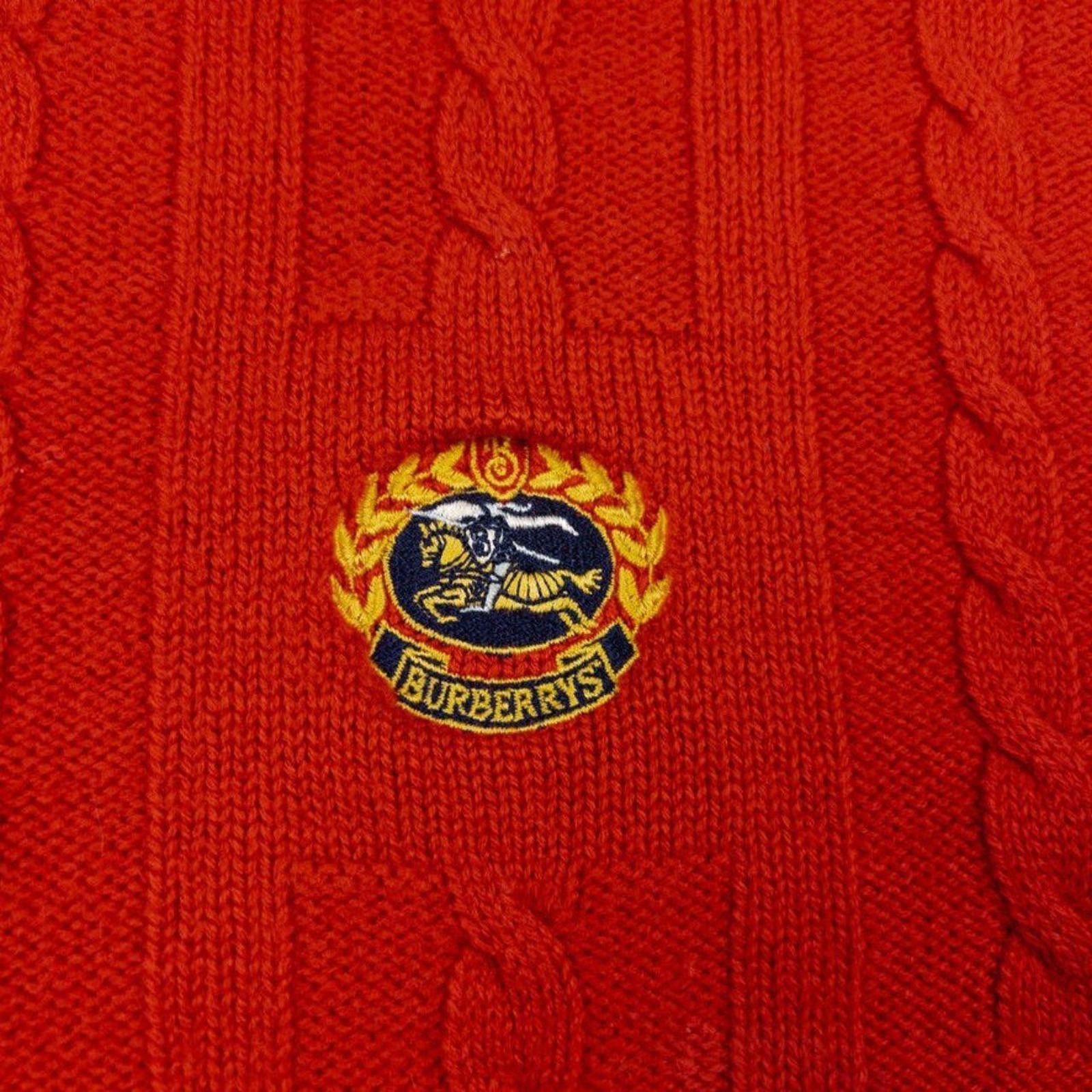 Burberry Vintage Burberry Embroidered Knit Jumper Size XS Size US XS / EU 42 / 0 - 4 Thumbnail