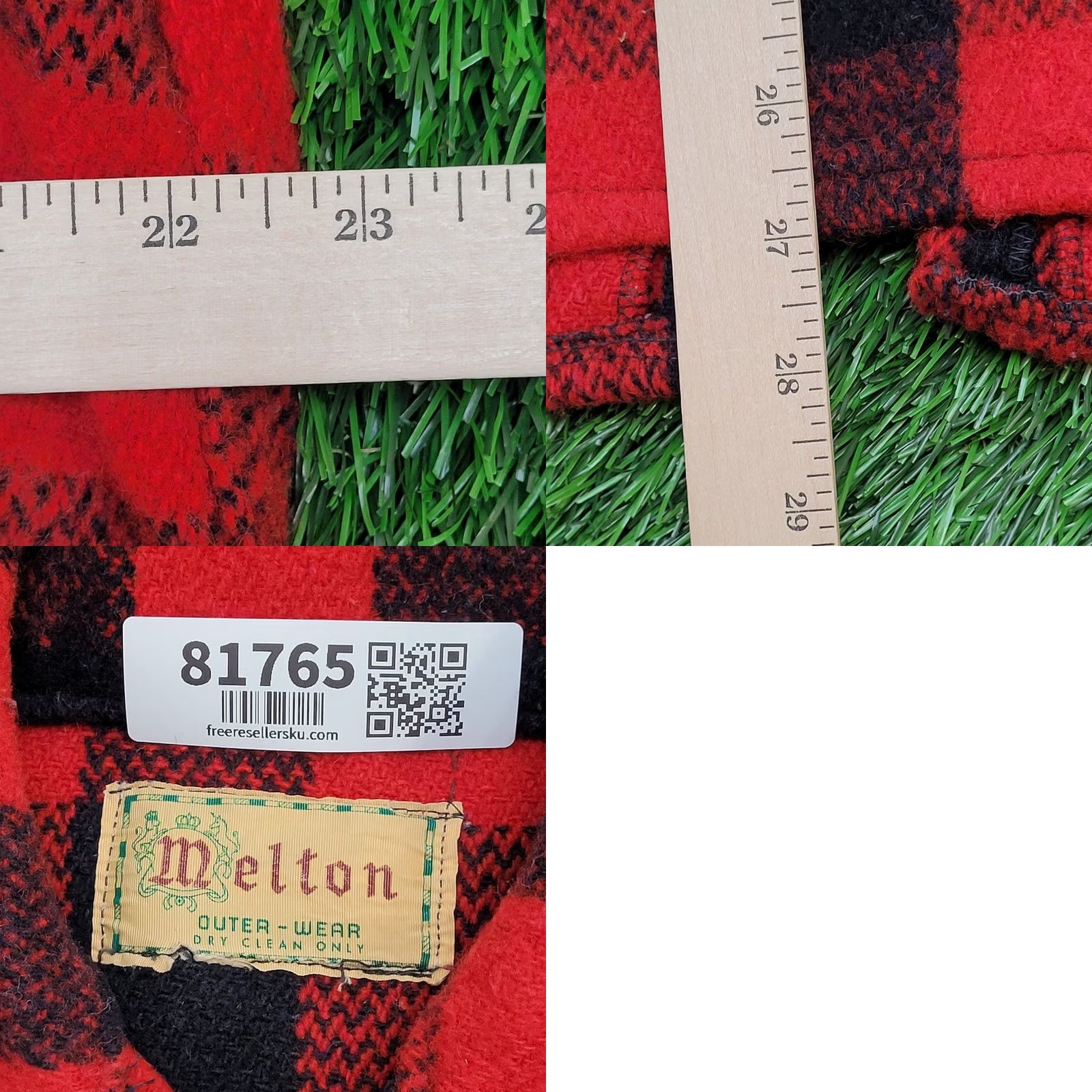 Vintage VINTAGE Melton Buffalo Plaid Wool Hunting Jacket Medium Mens Talon Zip USA 50s Mackinaw Cruiser Shacket Size US M / EU 48-50 / 2 - 8 Thumbnail