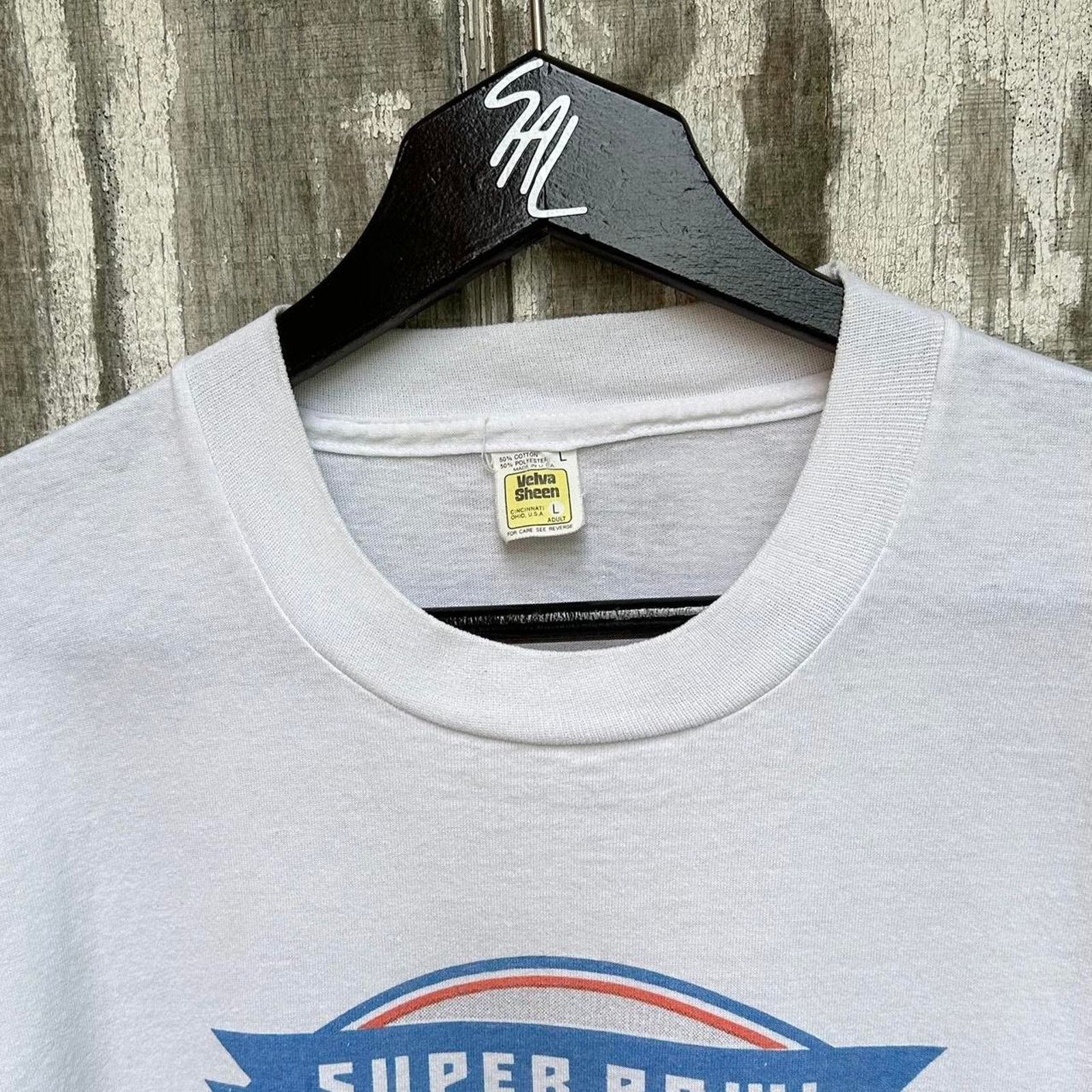 NFL Vintage 1988 cincinnati bengals super bowl caricature shirt Size US L / EU 52-54 / 3 - 4 Thumbnail