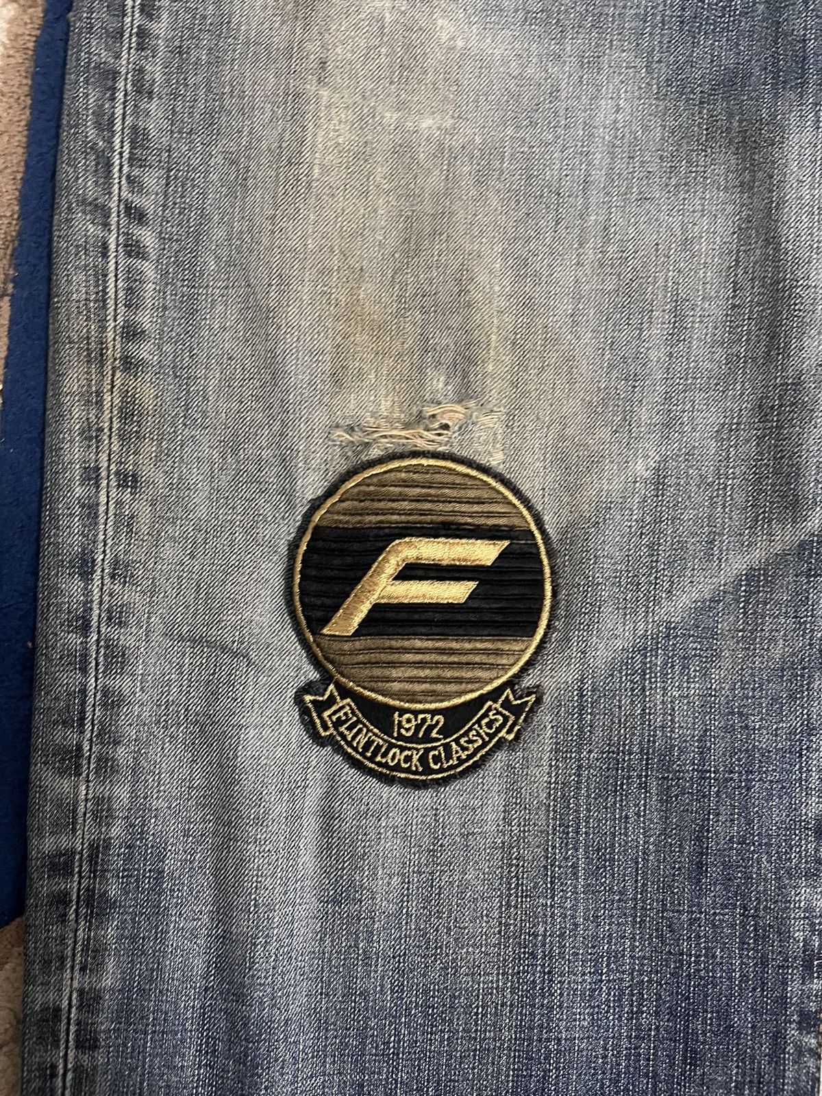 Edwin × Japanese Brand × Vintage Vintage Edwin 503 Baggy Flintlock Patches Style Denim Size US 41 - 12 Thumbnail
