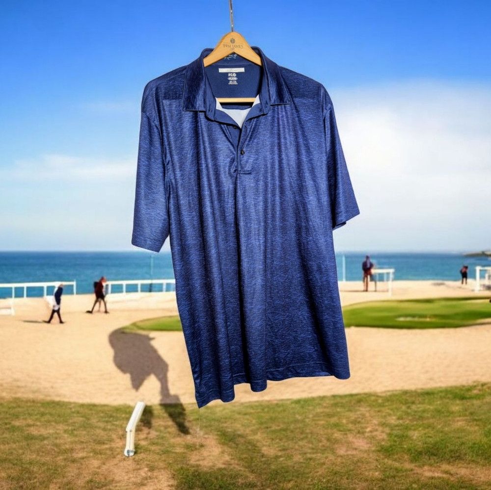 Greg Norman Great White Men's Blue Polo Shirt XXL By Greg Norman Size US XXL / EU 58 / 5 - 1 Thumbnail