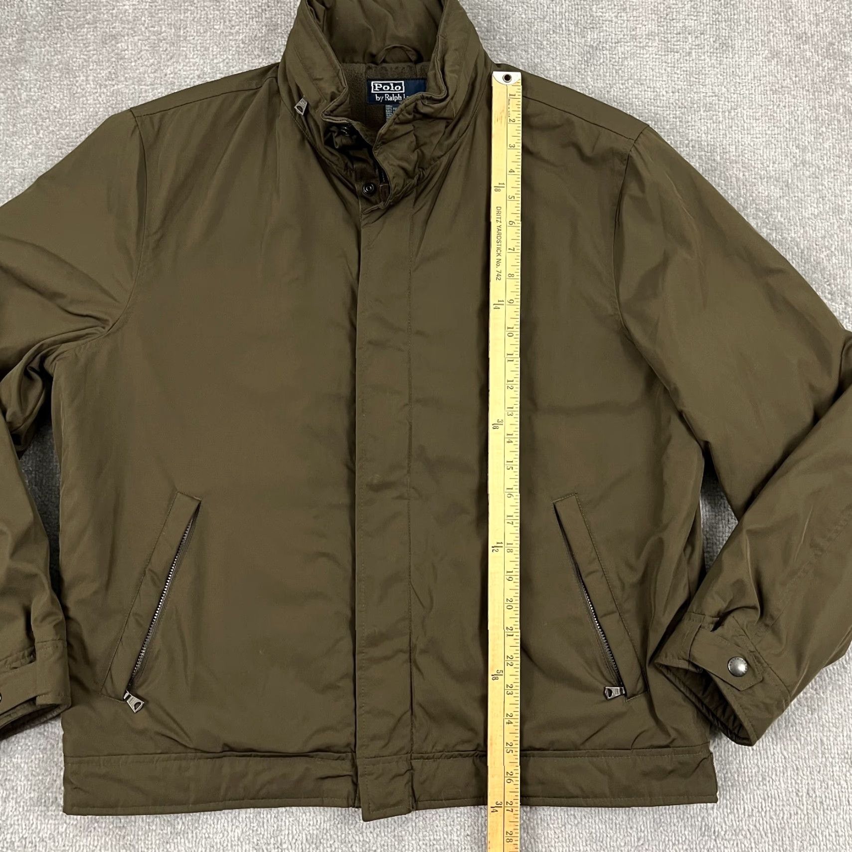 Polo Ralph Lauren VINTAGE Polo Ralph Lauren Jacket Mens L Brown Fleece Lined Hooded Preppy Classic Pony W/ Hood Size US L / EU 52-54 / 3 - 4 Thumbnail
