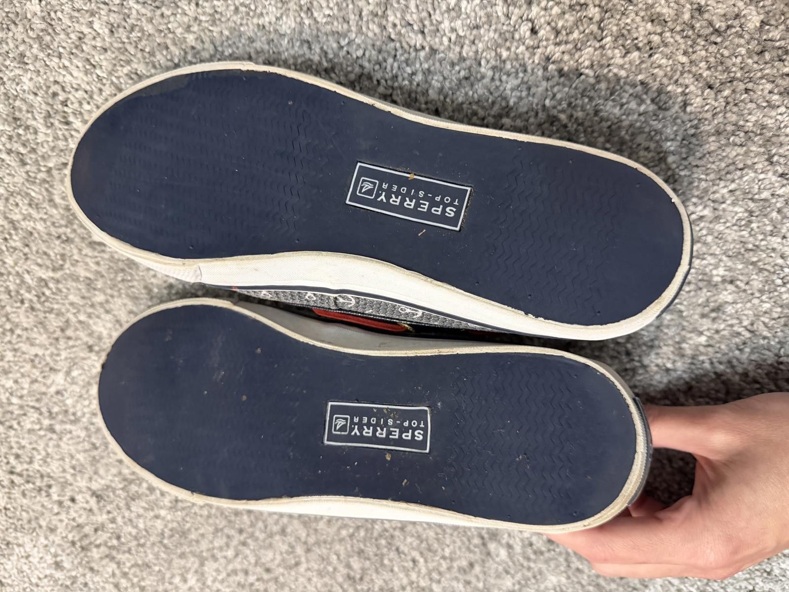 Other Sperry Top-Sider Navy White Anchor Print Boat Shoes Size 7 Size US 7 / IT 37 - 5 Thumbnail