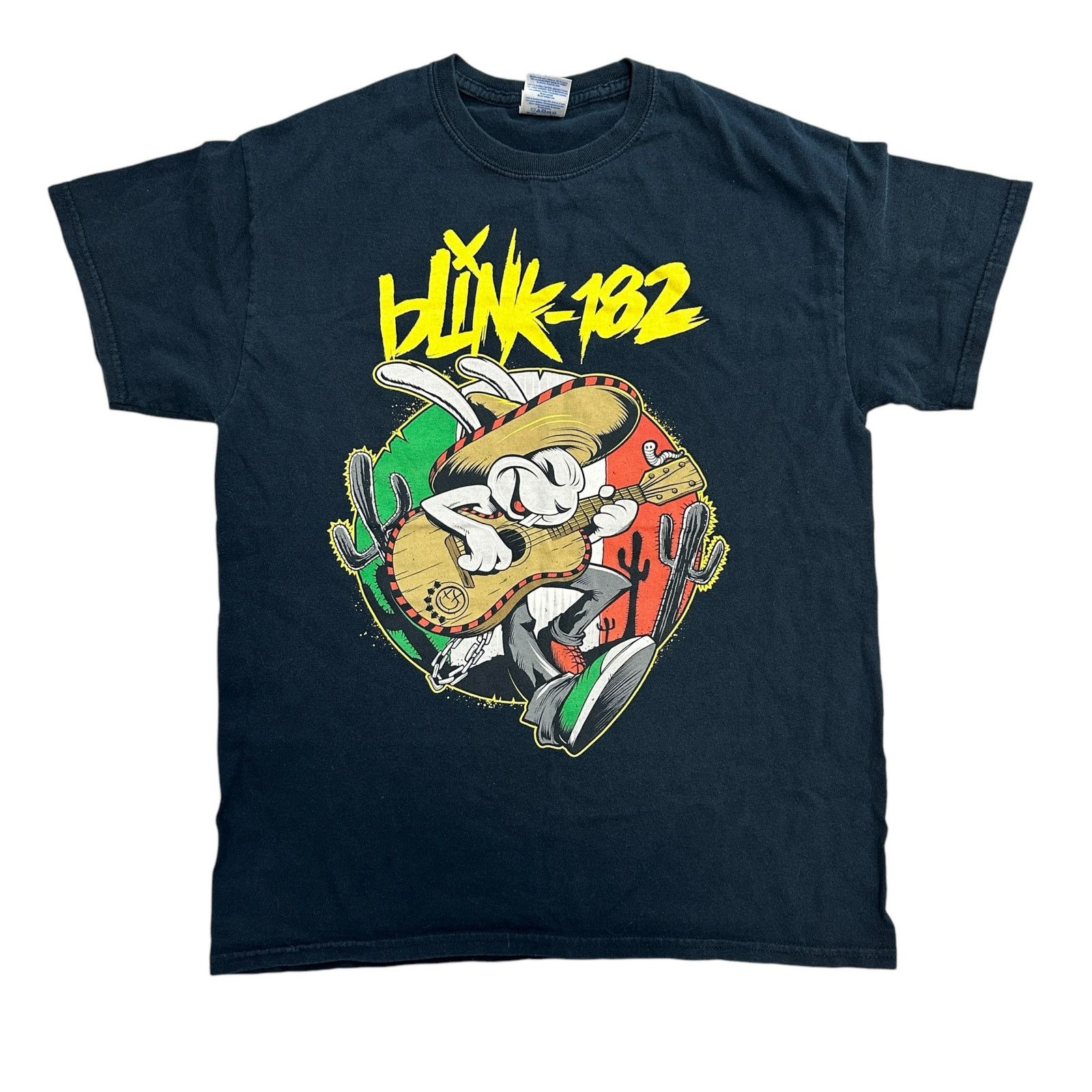 Gildan Vintage Blink 182 Band T-Shirt Rare Rabbit Mexico 90s Mens M Size US M / EU 48-50 / 2 - 1 Thumbnail