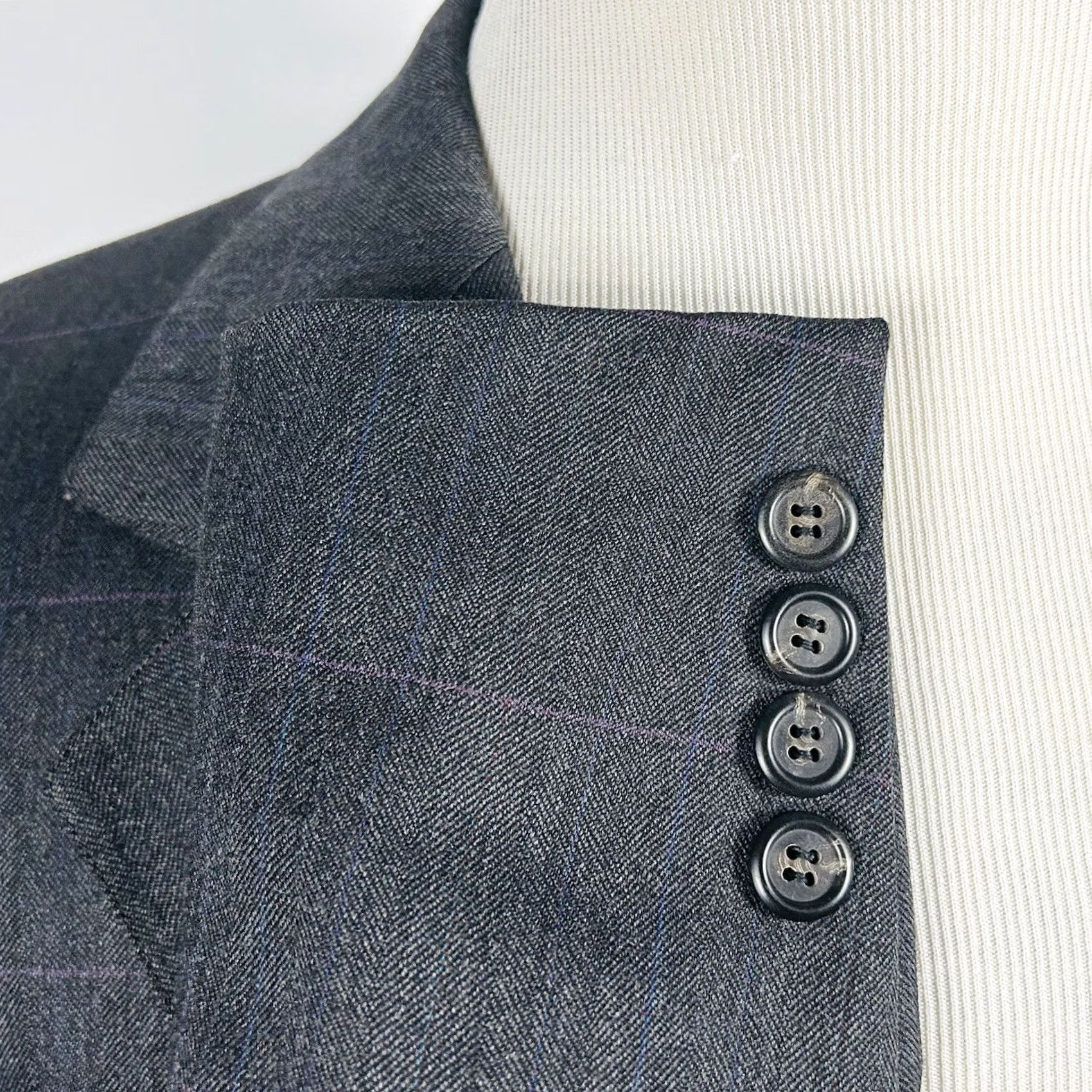 Ralph Lauren VINTAGE Ralph Lauren Polo University Club Sport Coat Gray Plaid 100% Wool Two Button 42R Mens Regular Coat Size US XS / EU 42 / 0 - 4 Thumbnail