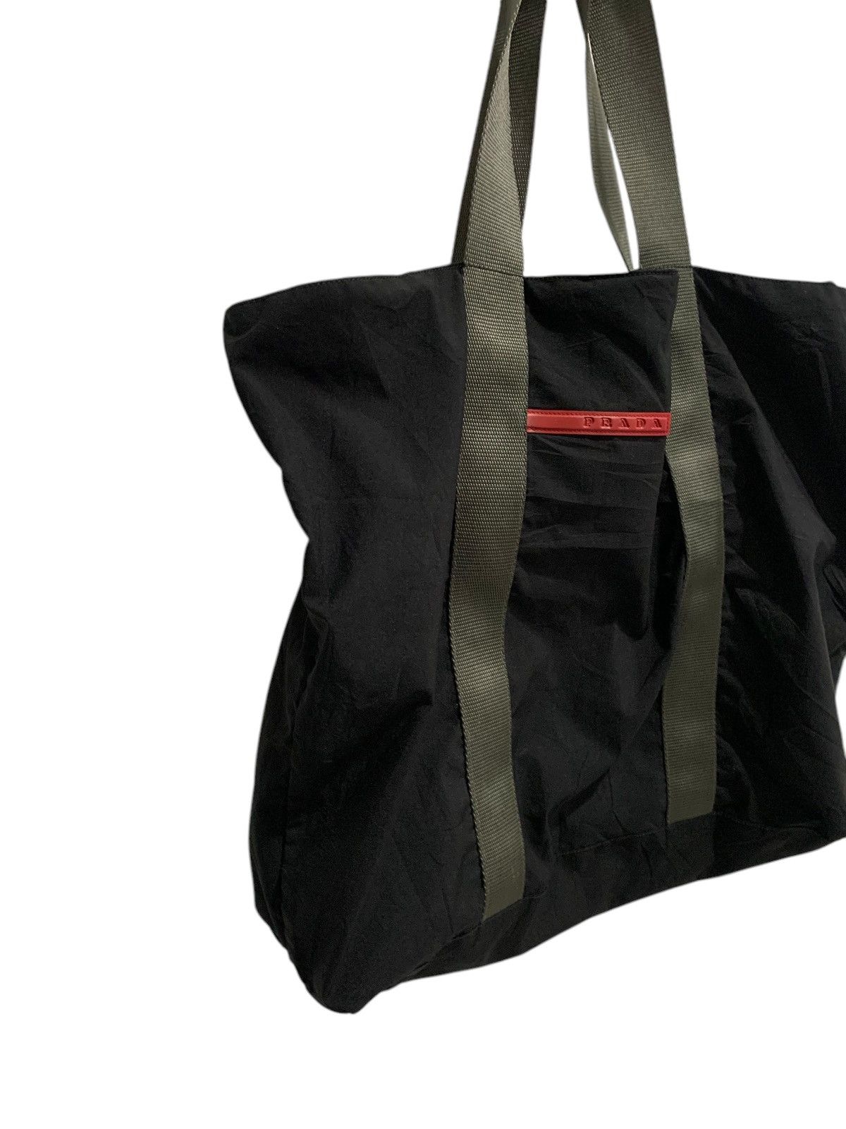 Prada × Vintage 🔥VTG PRADA SPORT NYLON BLACK RIRI ZIPPER TOTE Size ONE SIZE - 3 Thumbnail