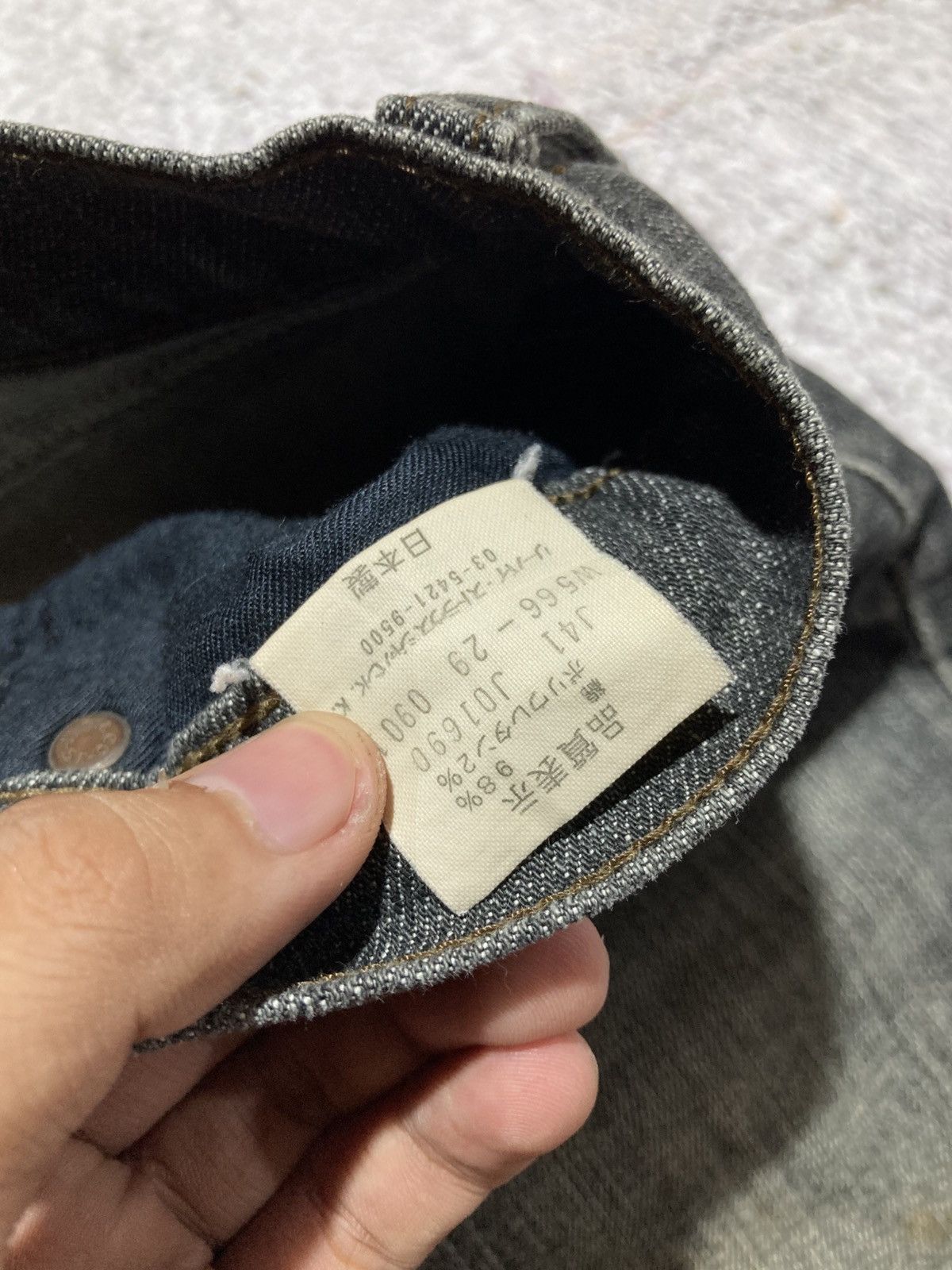 Levi's Vintage Clothing 1990s Vintage Levis Clawmark Denim Pants Hedi Slimane Style Size US 27 - 17 Thumbnail
