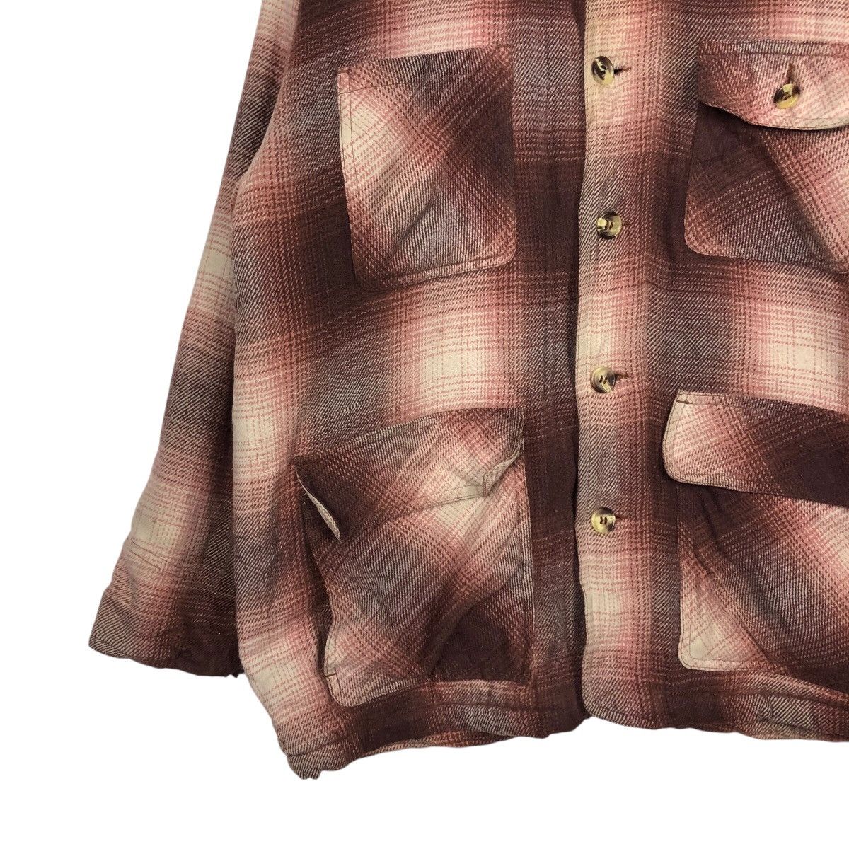 Hysteric Glamour 📌Vintage Shirt Button Jacket Shearling Tartan Design Size US L / EU 52-54 / 3 - 5 Thumbnail