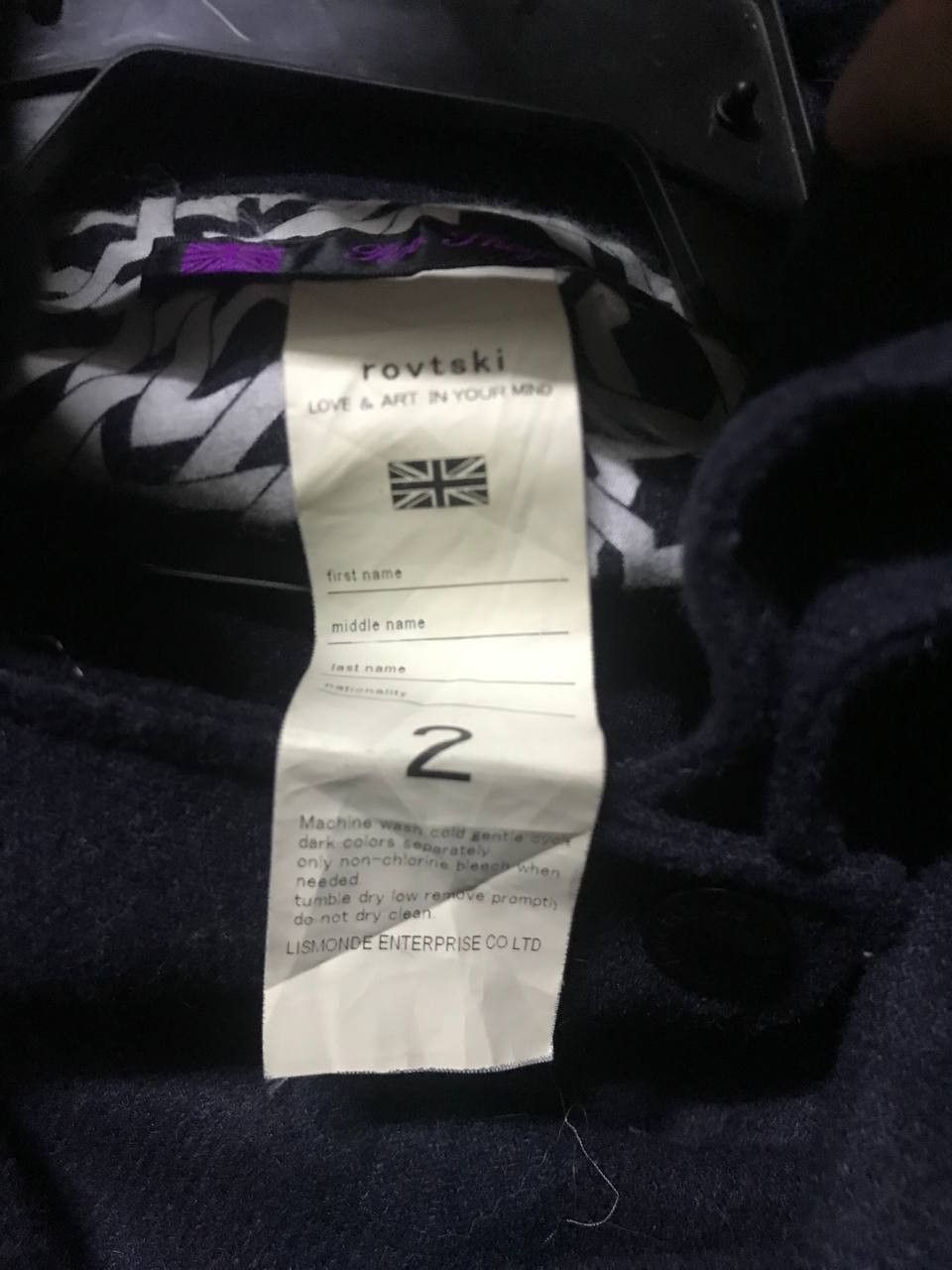 If Six Was Nine Rovtski Asymmetrical Jacket Size US S / EU 44-46 / 1 - 6 Thumbnail