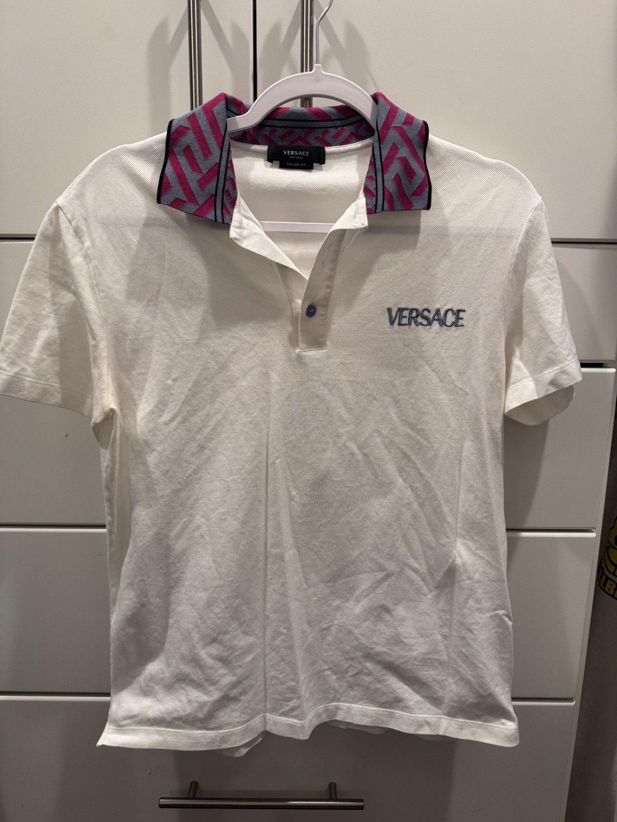 Versace Versace Taylor Fit Geometric Polo Size US S / EU 44-46 / 1 - 1 Thumbnail