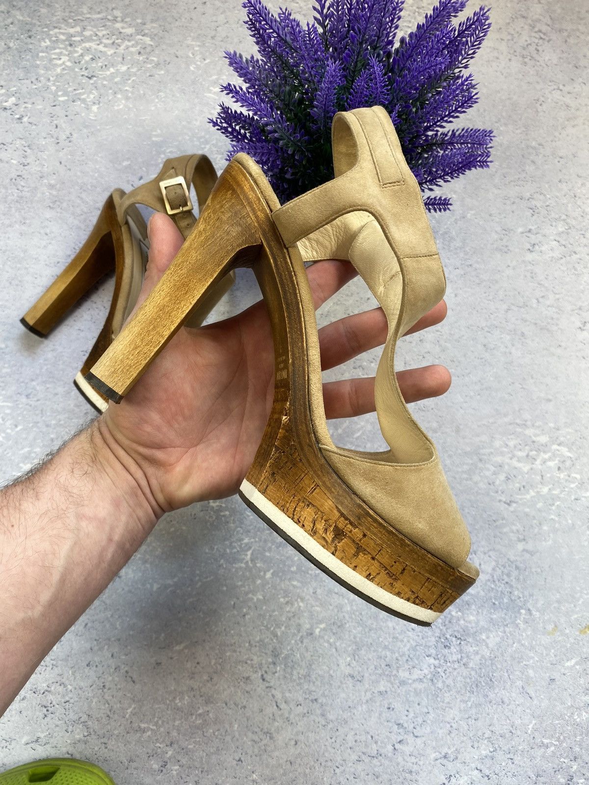 Jimmy Choo Jimmy Choo Women’s Heels Leather Suede Shoes Size 39 Size US 9 / IT 39 - 18 Thumbnail