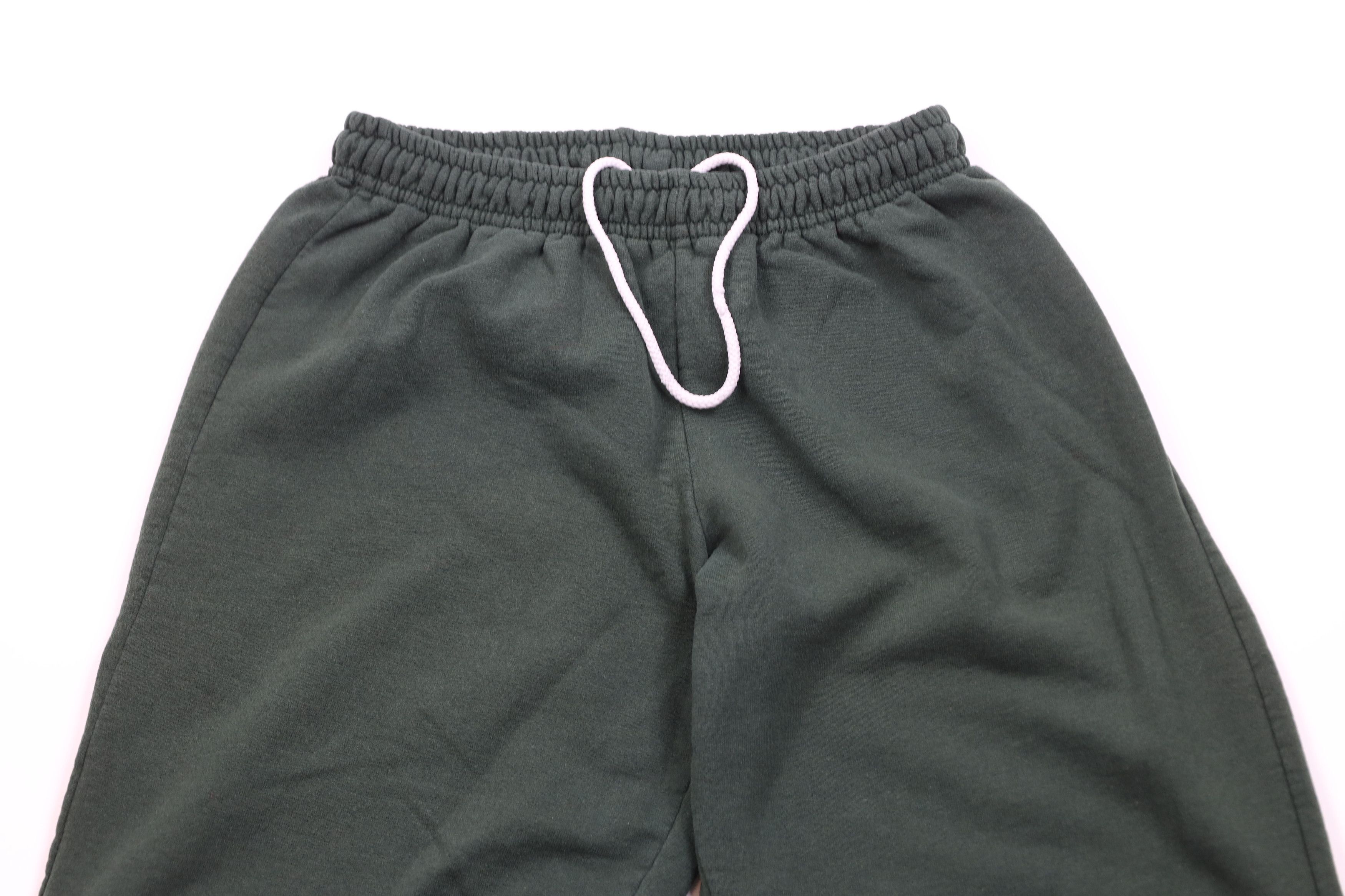 Vintage Vintage 90s State University Wide Leg Sweatpants Green Size US 32 / EU 48 - 2 Thumbnail