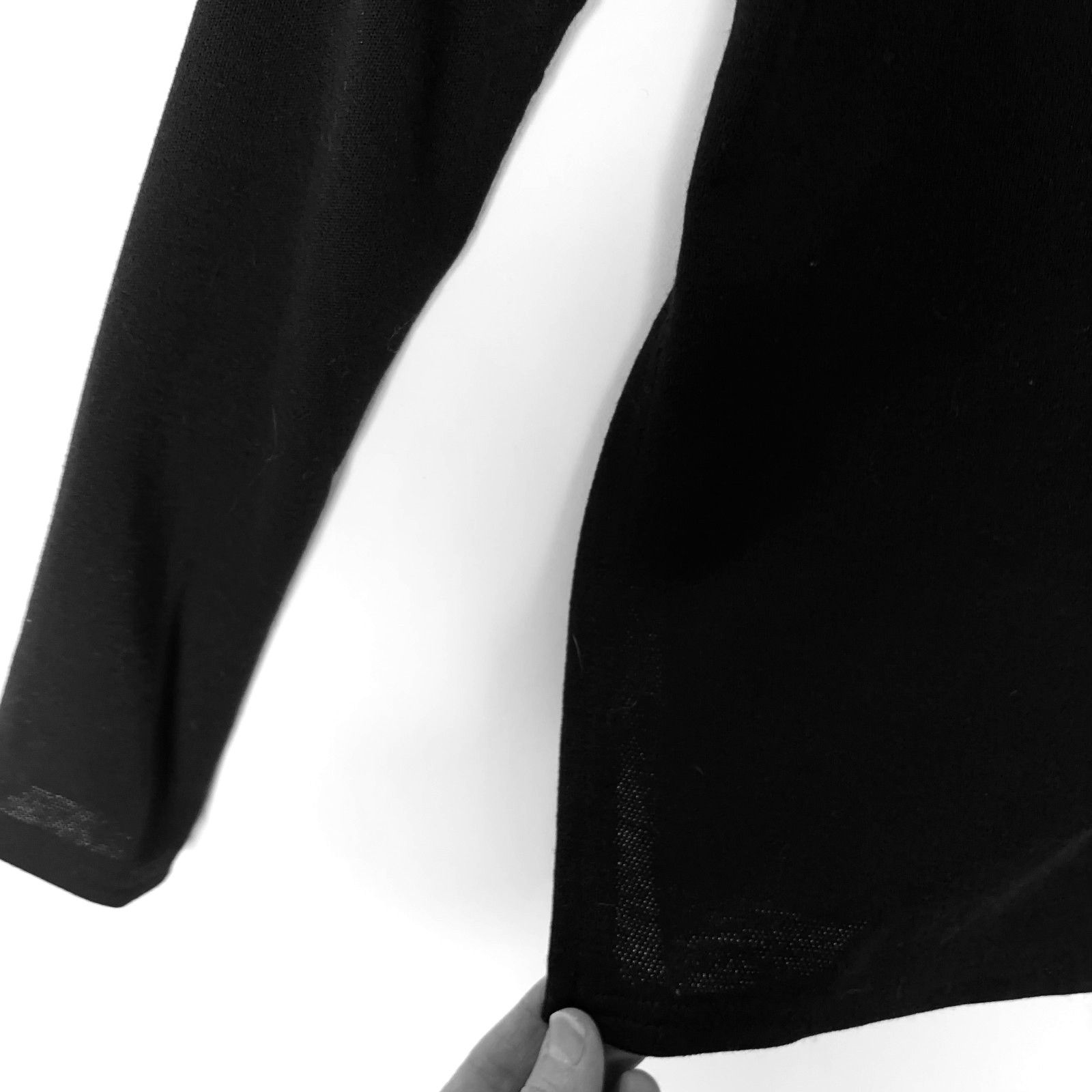 Other Vintage 1994 Jill Stuart Sample Black Ponte Knit Sweater Size S / US 4 / IT 40 - 7 Thumbnail