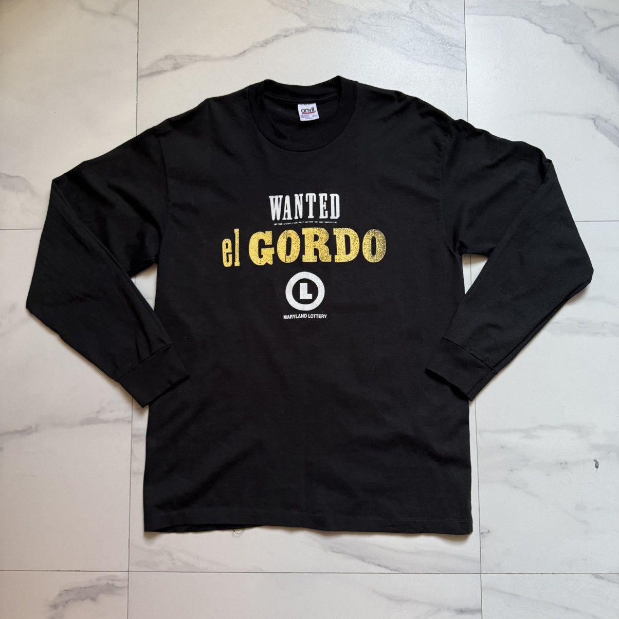 Anvil Vintage Maryland Lottery “El Gordo” T-Shirt Size US XL / EU 56 / 4 - 2 Thumbnail
