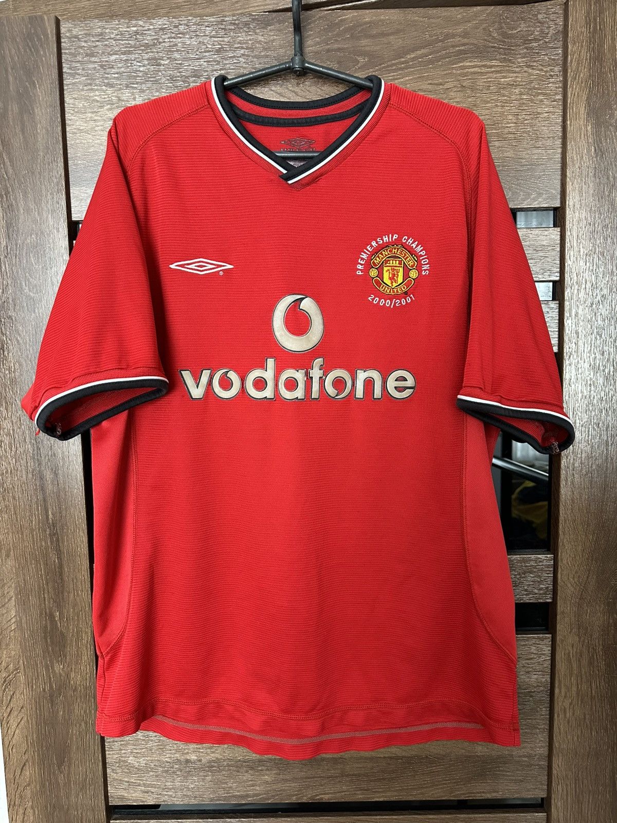 Umbro 2000/2001 Umbro Manchester United Vintage Soccer Jersey Tee Size US XL / EU 56 / 4 - 2 Thumbnail