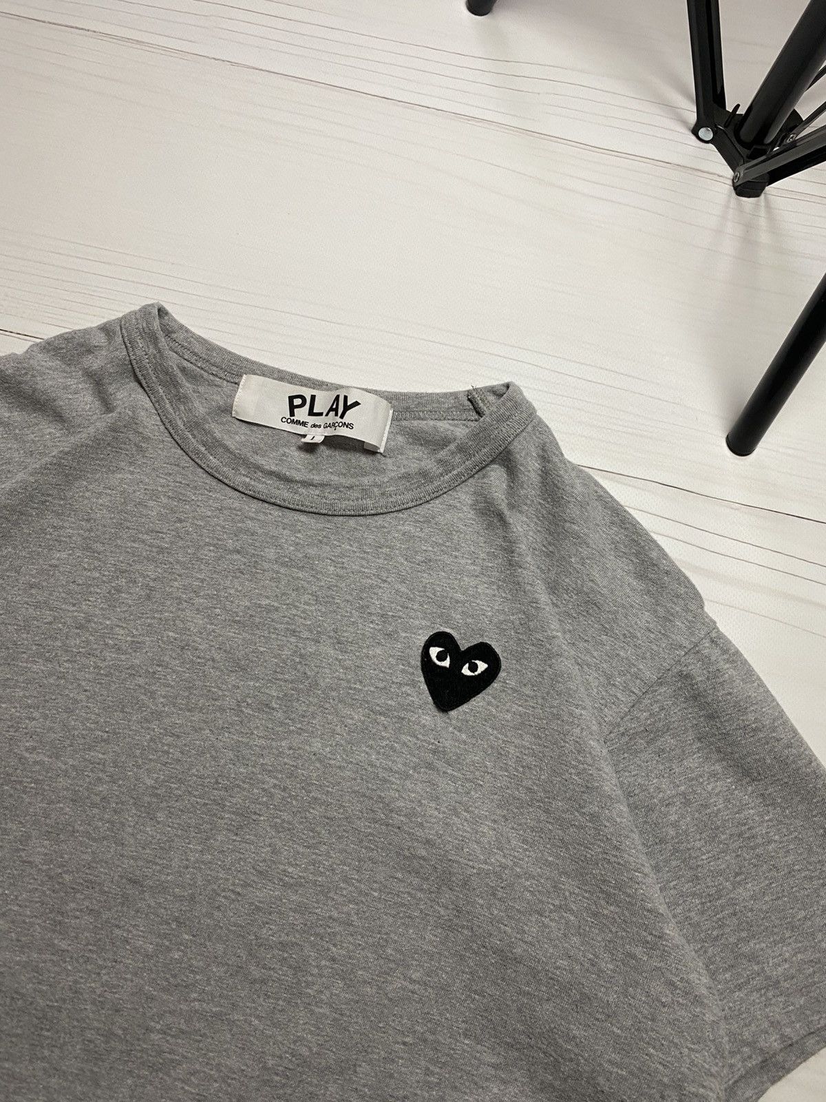 Comme des Garcons PLAY × Japanese Brand Comme Des Garcons Play embroidered logo box fit y2k t shirt Size US L / EU 52-54 / 3 - 9 Thumbnail