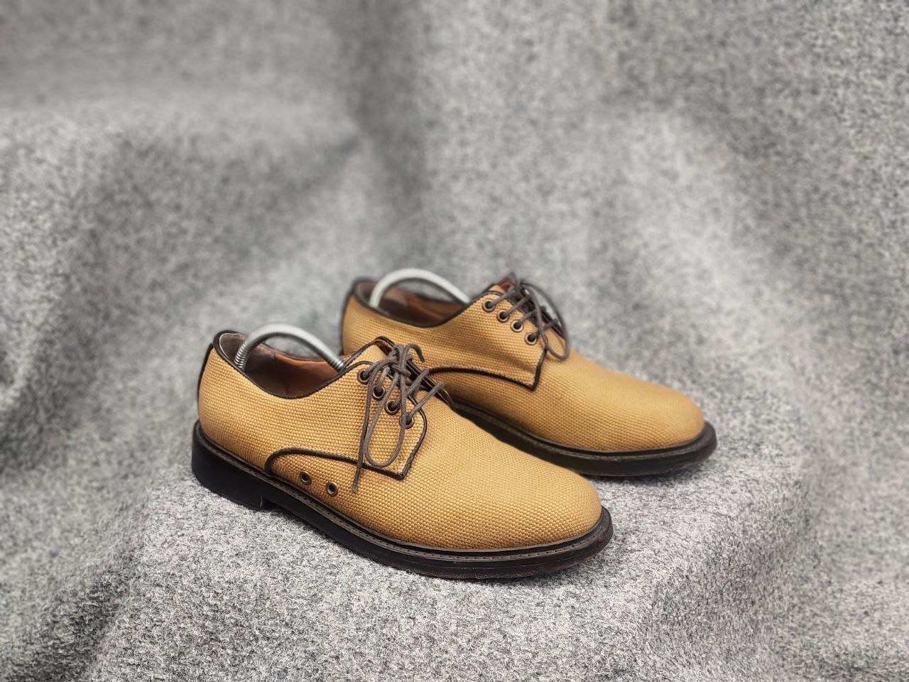 YMC You Must Create Design YMS Lace-up Canvas derby Brogue Shoes Size US 9 / EU 42 - 5 Thumbnail