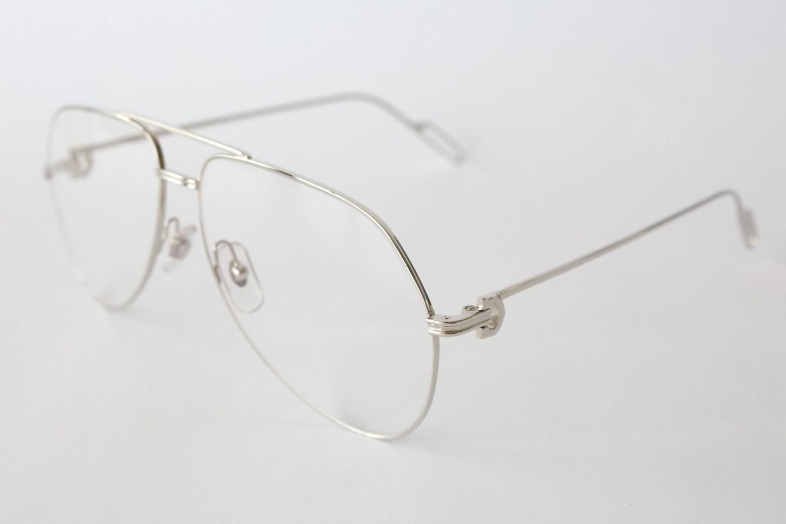 Cartier New Cartier optical eyeglasses CT0116O 002 silver aviator Size ONE SIZE - 1 Thumbnail