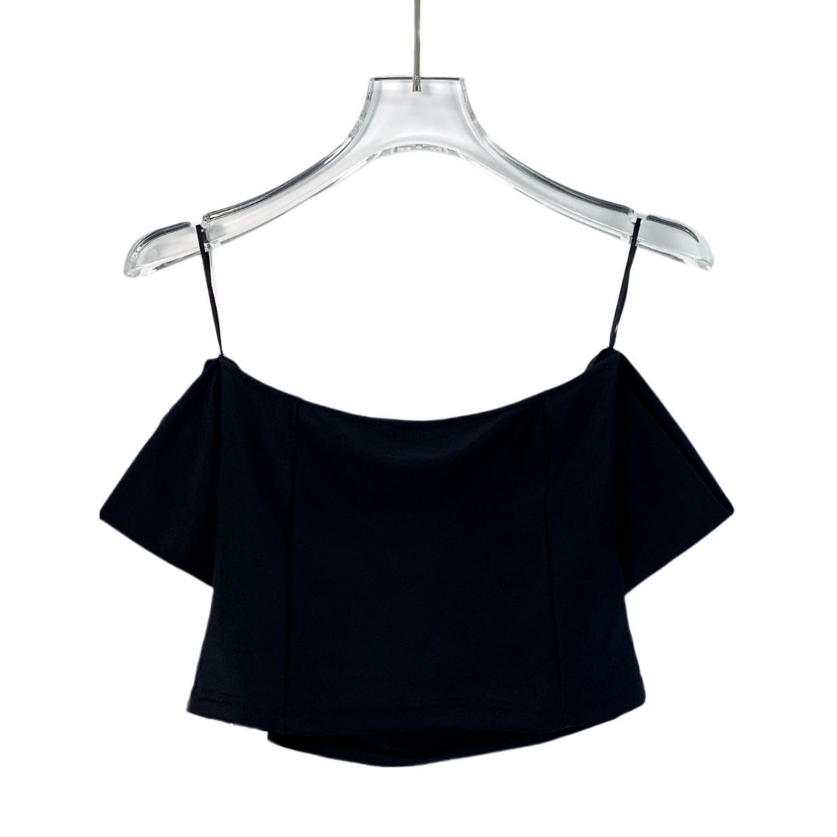 Chanel Chanel Black Off-Shoulder Camisole With Logo Bow Detail Size Size XS / US 0-2 / IT 36-38 - 7 Thumbnail