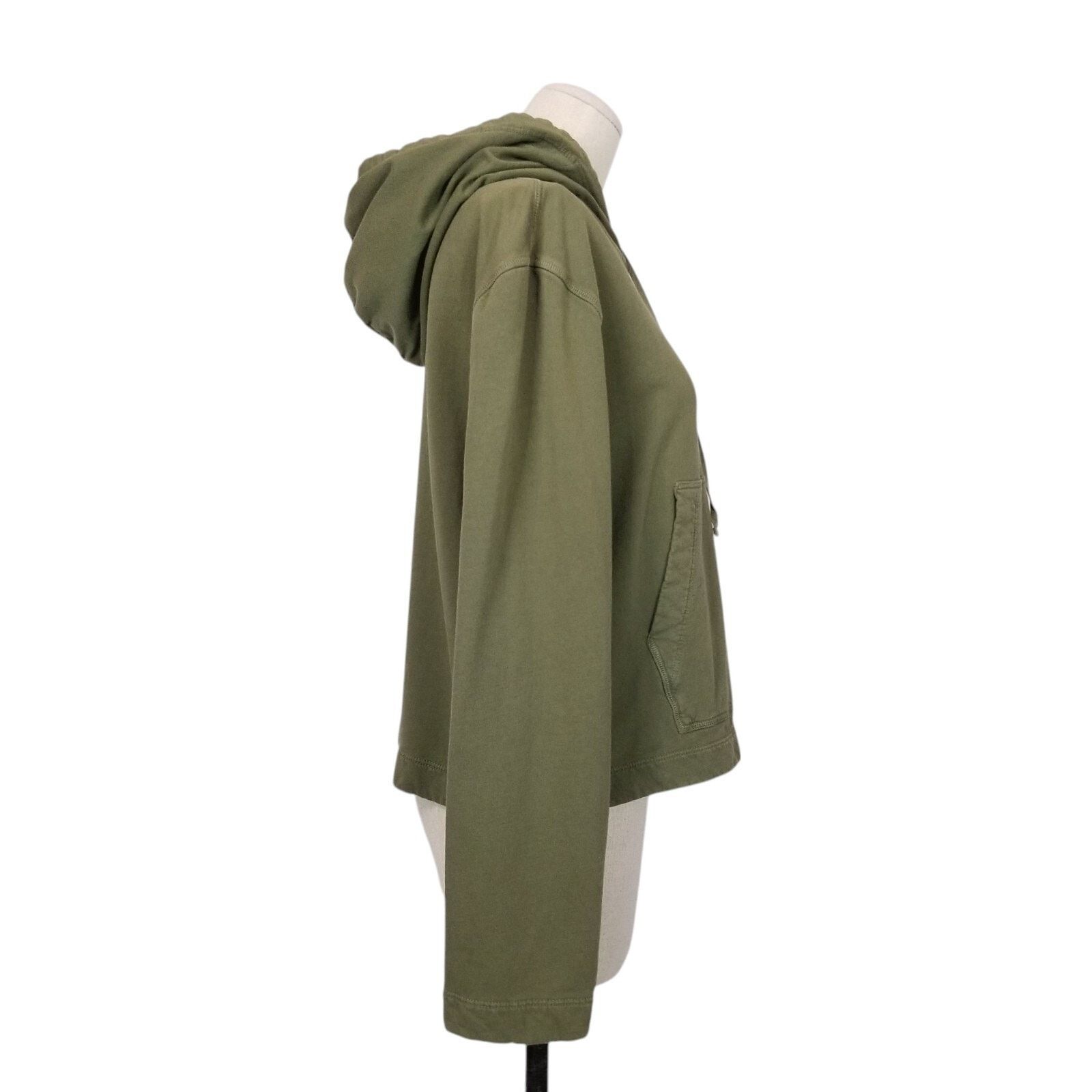 Other Raquel Allegra Crop Hoodie Army Green Sz Small Size S / US 4 / IT 40 - 4 Thumbnail
