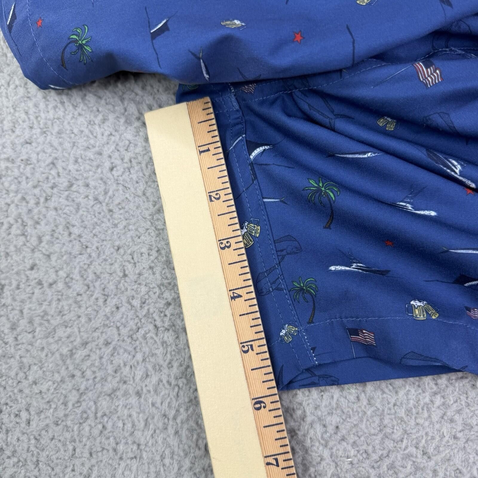 Other Huk Blue Swim Trunks Tropical USA Men's XXL Performance Size US 40 / EU 56 - 9 Thumbnail