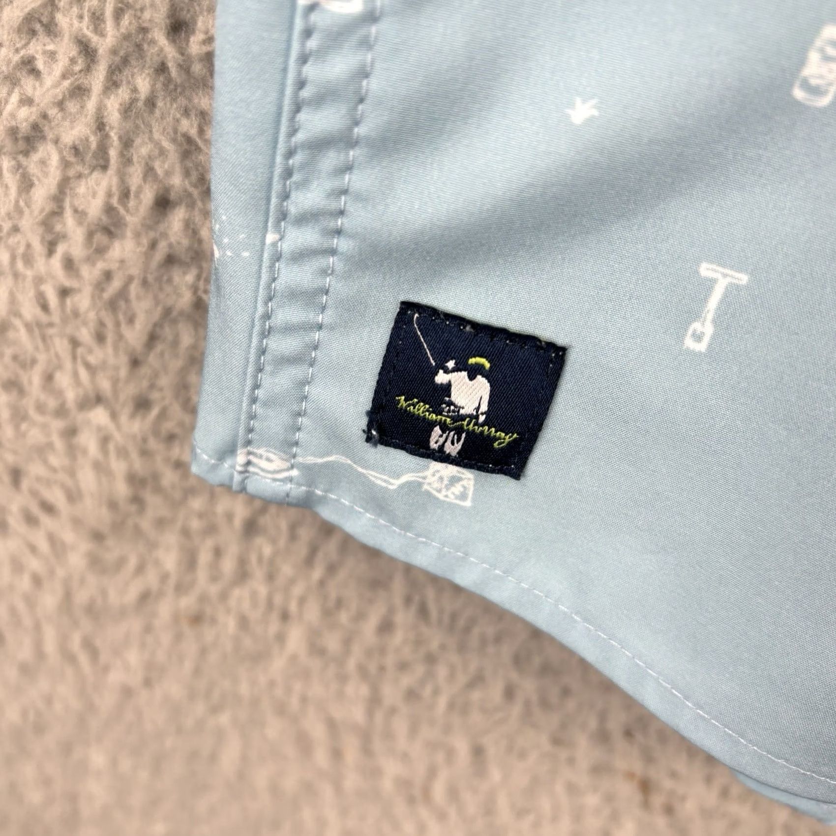 Vintage William Murray Shirt Men M Light Blue All Over Print Golf Button-Up Collared Short Sleeve Vintage No Size US M / EU 48-50 / 2 - 5 Thumbnail