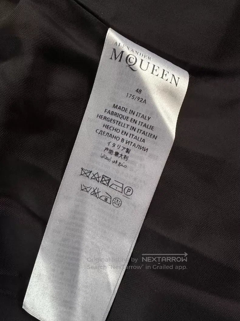 Alexander McQueen ALEXANDER MCQUEEN Silver Threaded Wool Pocket Jacket i Size US M / EU 48-50 / 2 - 7 Thumbnail
