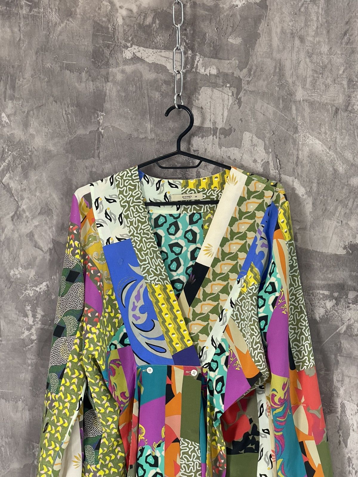 Etro Etro Vintage Multicolour Avant Garde Long Leeve Blouse Size M / US 6-8 / IT 42-44 - 2 Thumbnail