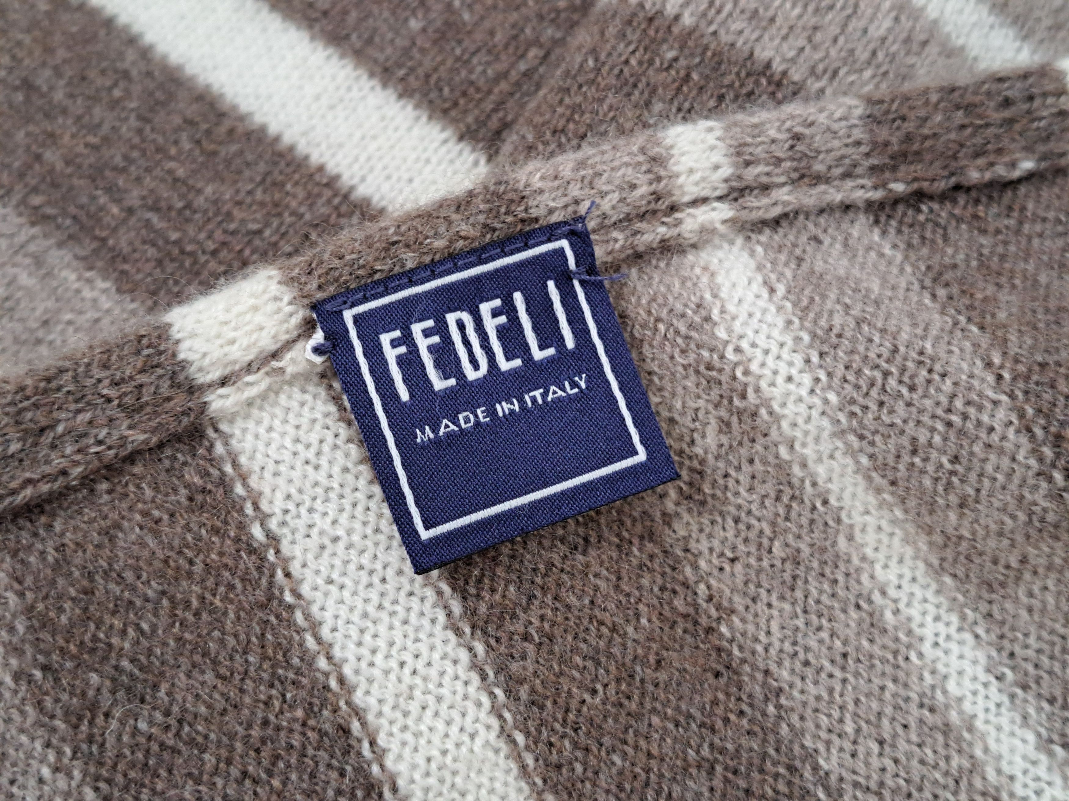Fedeli Fedeli multicolor stripe pattern cashmere scarf. Size ONE SIZE - 10 Thumbnail