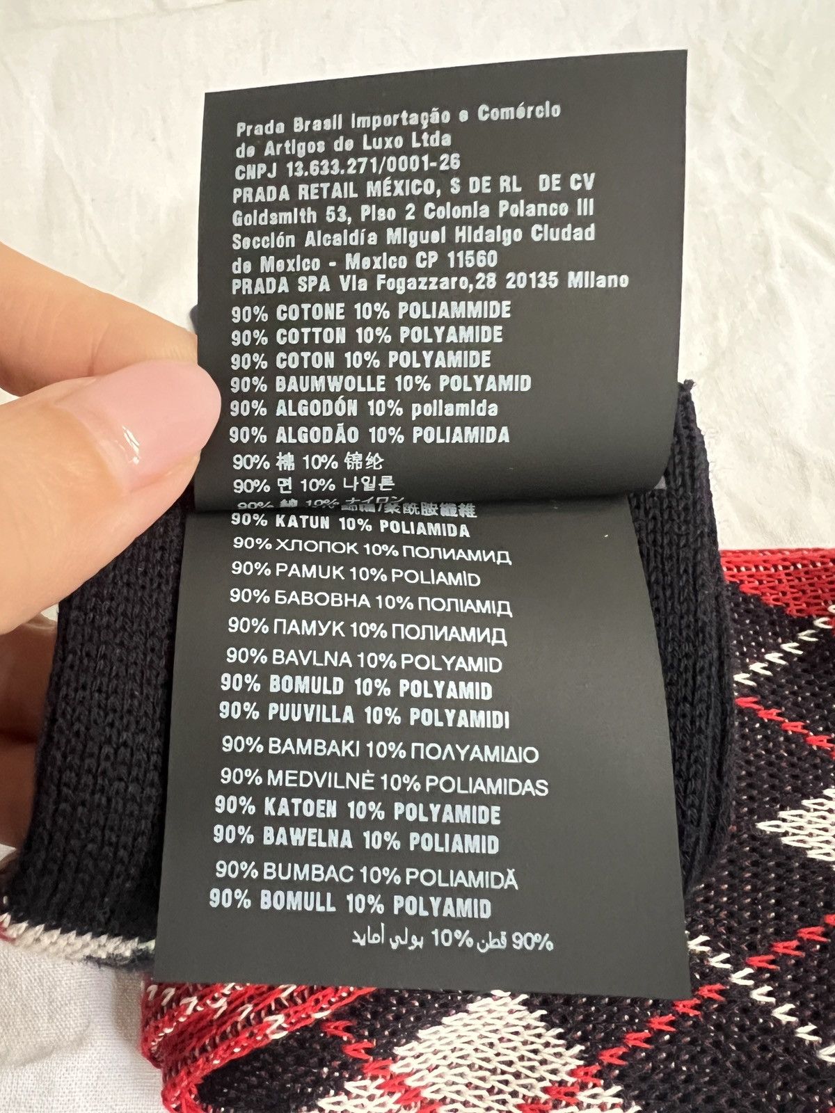 Prada 🔥 Prada x RAF Simons triangle logo plaid socks Size ONE SIZE - 8 Thumbnail