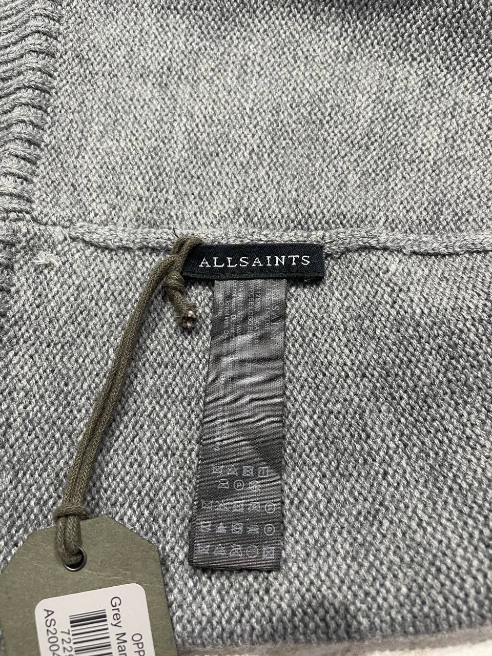 Allsaints New Allsaints Oppose Logo Beanie Wool Grey Marl Men Size ONE SIZE - 7 Thumbnail