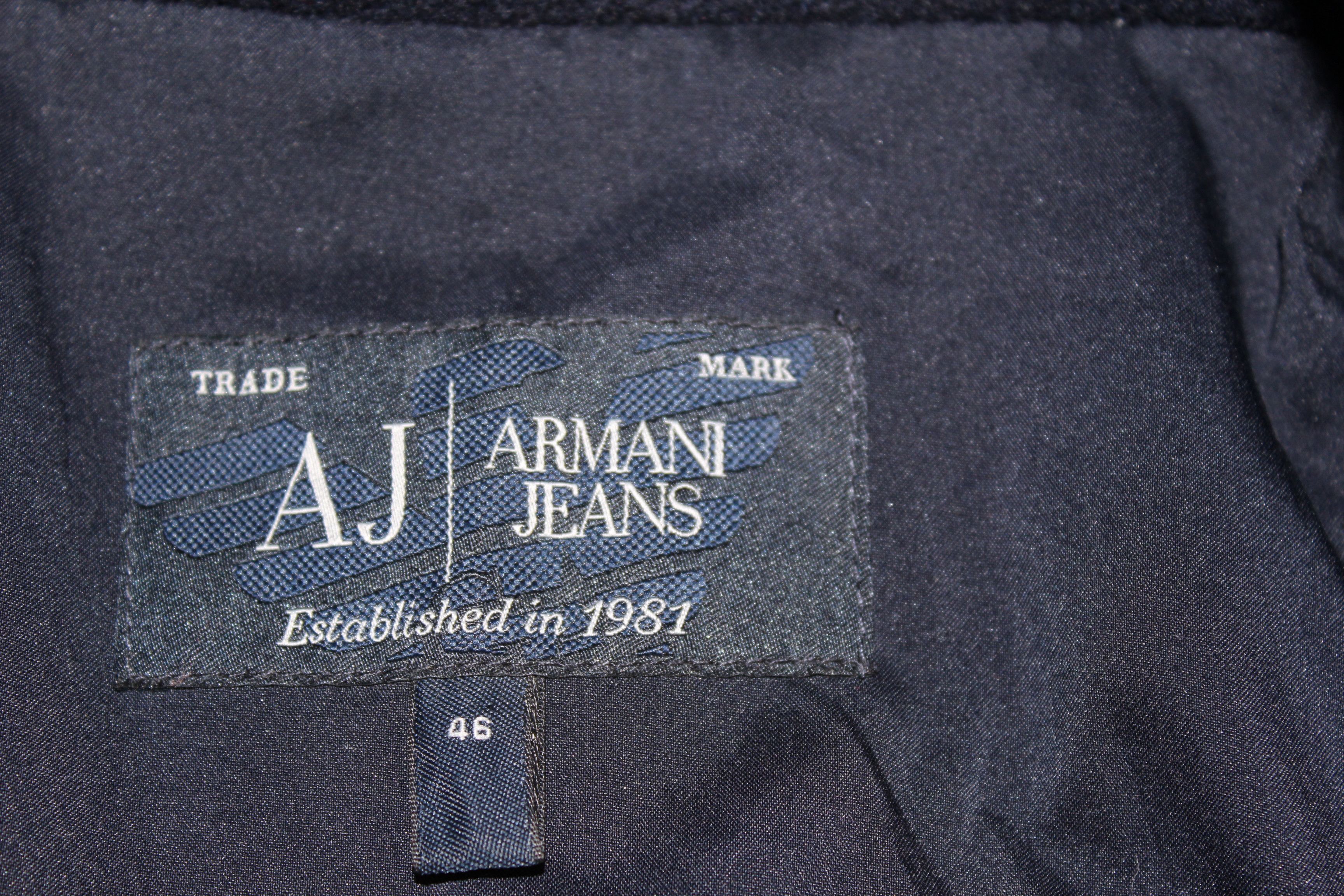 Armani Women's Armani Navy Blue Wool Jacket Size M / US 6-8 / IT 42-44 - 6 Thumbnail