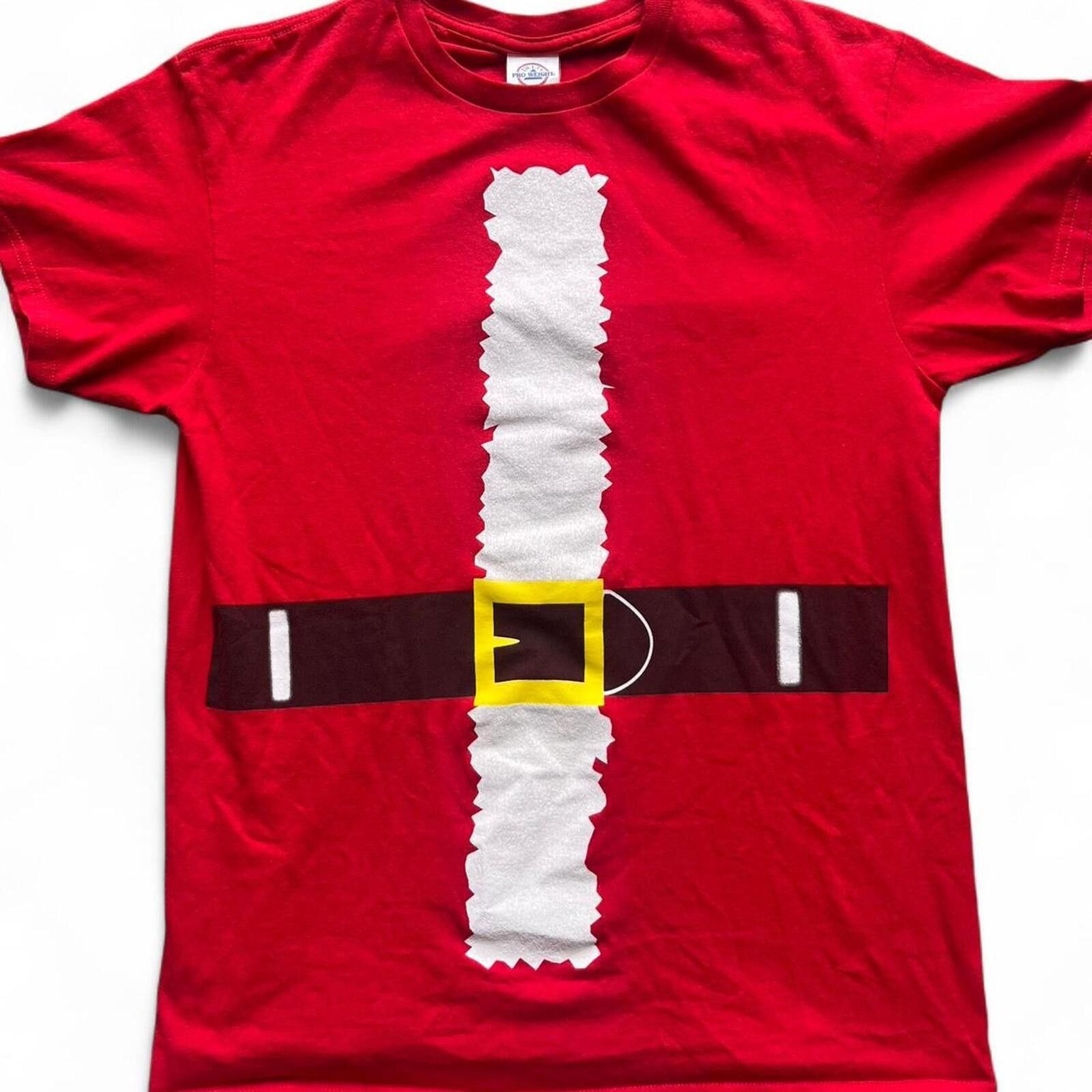 Other Red and White Santa Claus Belt Graphic T-Shirt Size US L / EU 52-54 / 3 - 1 Thumbnail