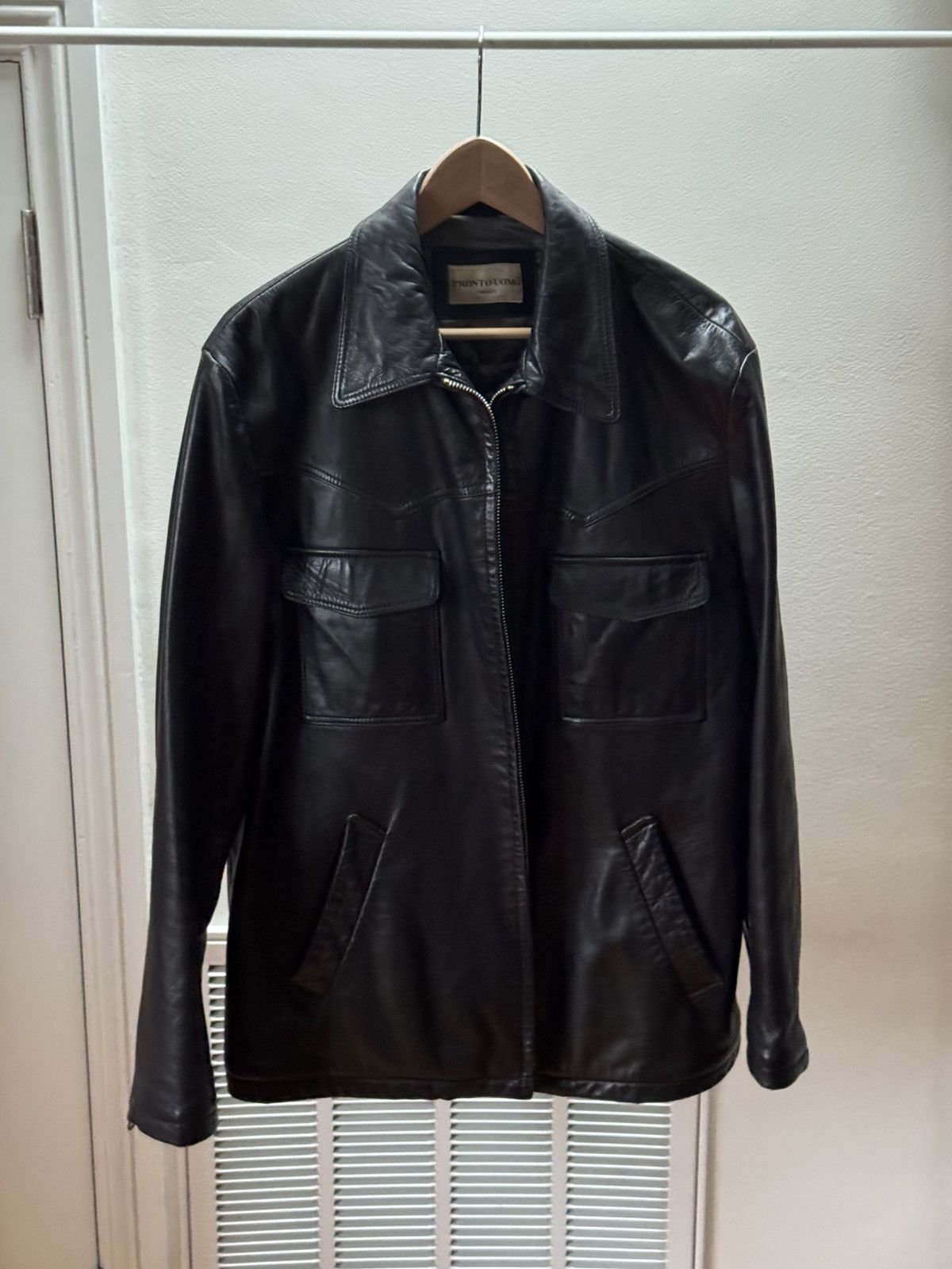 Pronto Uomo Pronto Uomo Leather Jacket Size US M / EU 48-50 / 2 - 1 Thumbnail