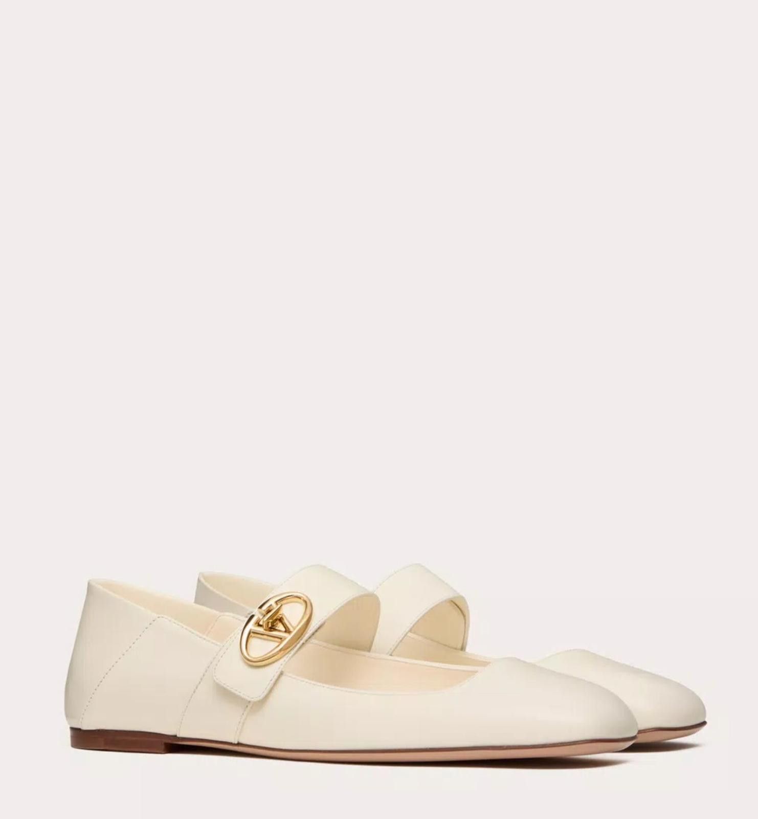 Other Valentino Mary Jane V-Logo Ballerina Flat Size US 7.5 / IT 37.5 - 2 Thumbnail