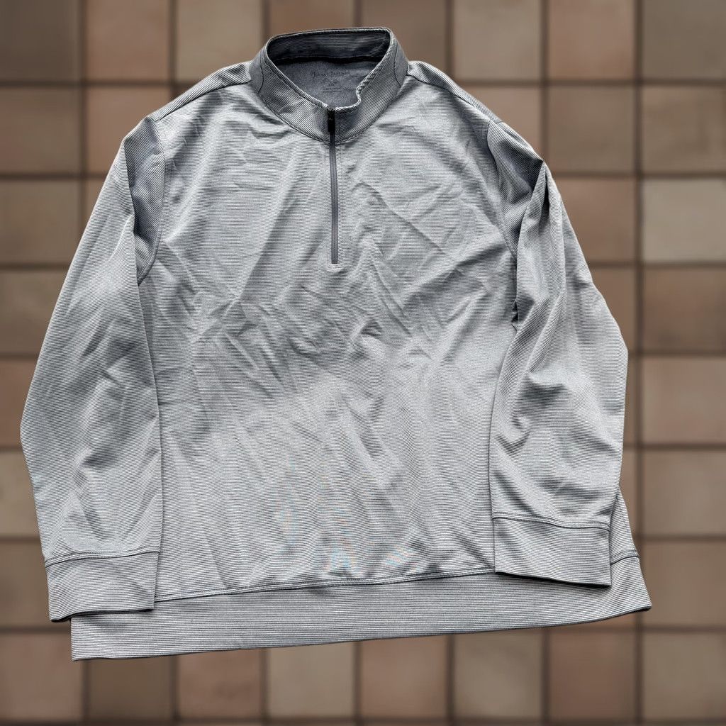 Vintage Hickey Freeman Quarter Zip Shirt Mens 2XL Blue Pullover Lightweight Athletic Shirt Size US XXL / EU 58 / 5 - 1 Thumbnail