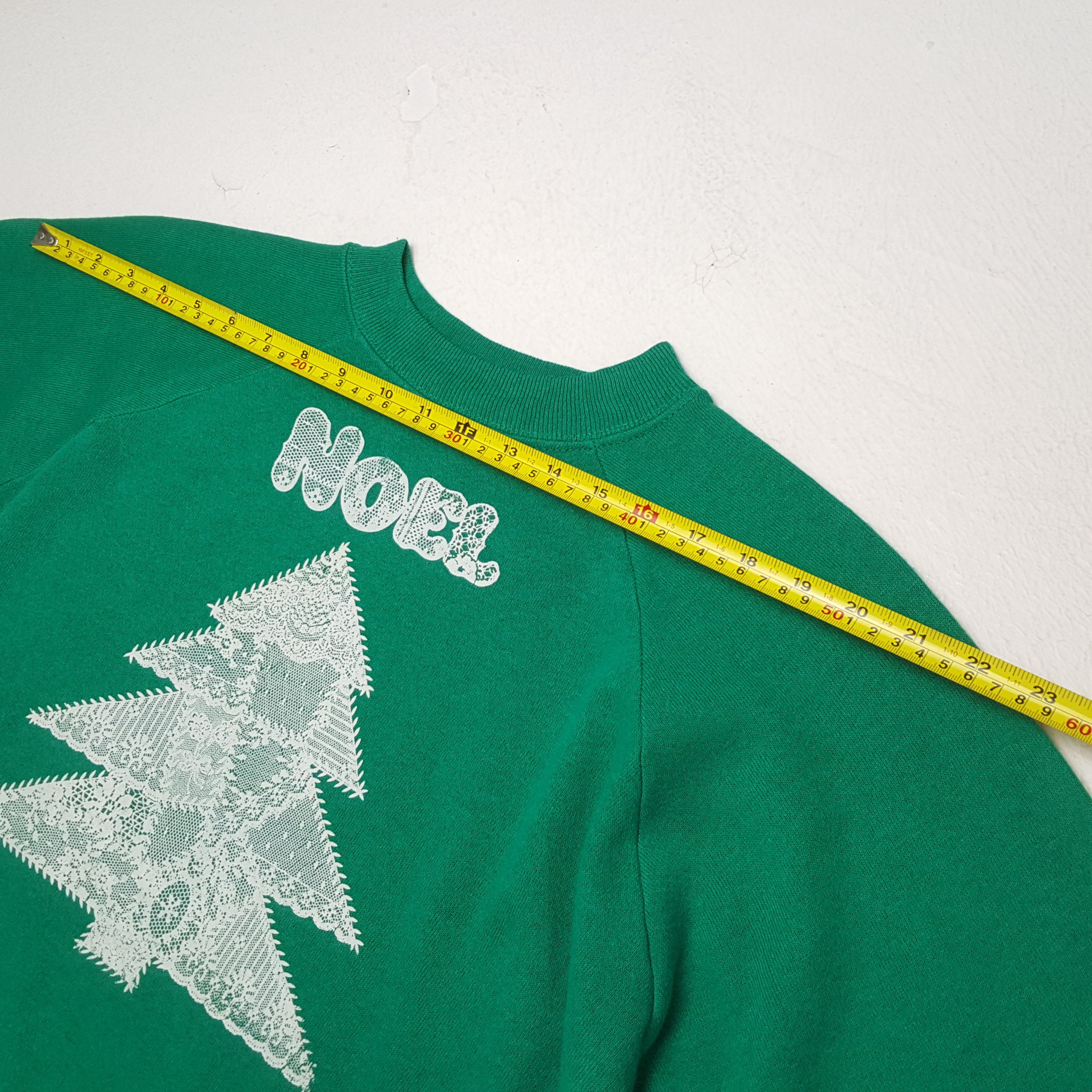 Vintage NOEL Christmas Tree Design Winter Vintage Sweatshirt Size US L / EU 52-54 / 3 - 4 Thumbnail