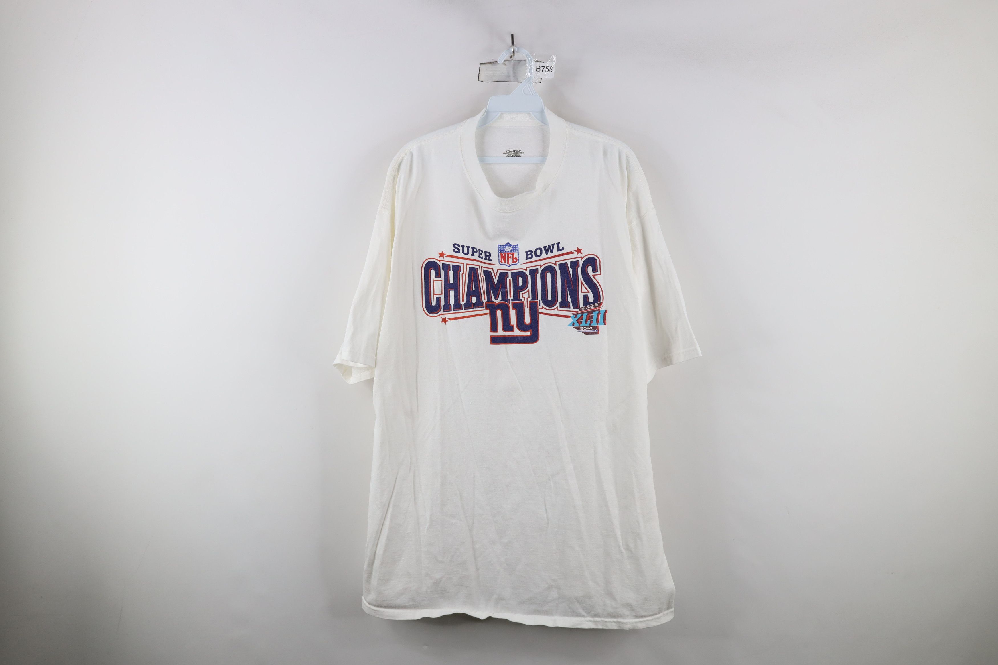 Vintage Vintage Super Bowl Champs New York Giants Football T-Shirt Size US XXL / EU 58 / 5 - 1 Thumbnail