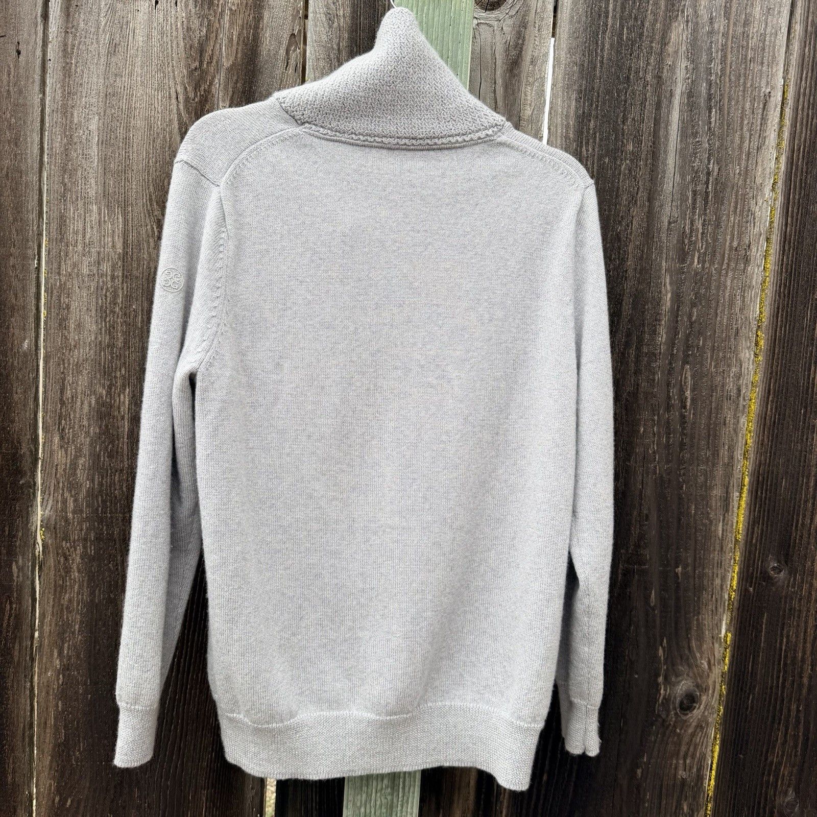 G/FORE G/FORE Merino Wool Shawl Collar Sweater Gray Pullover M Size US M / EU 48-50 / 2 - 7 Thumbnail
