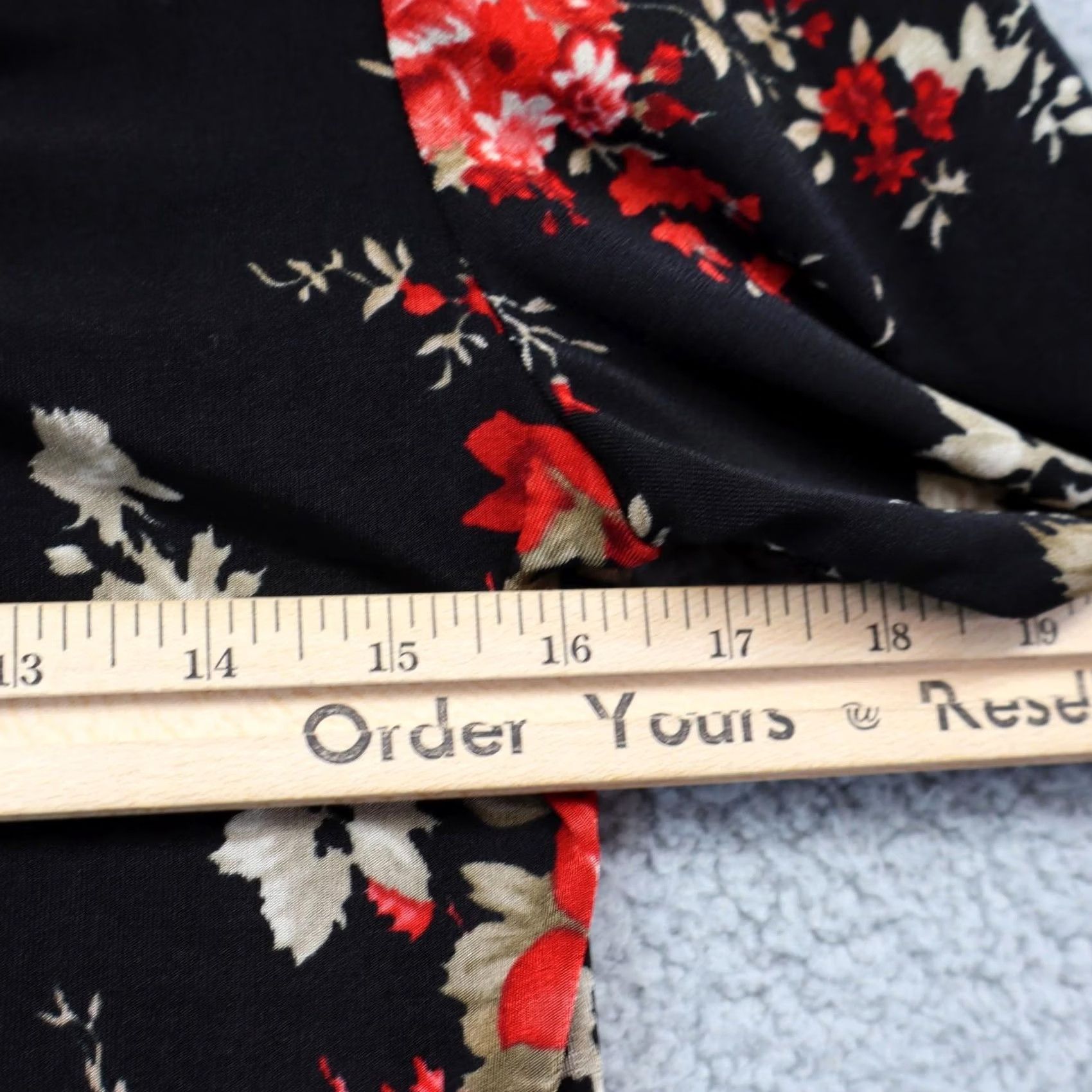 Vintage VINTAGE Carol Rose 90s Blouse Large Made USA Floral Romantic Goth Size L / US 10 / IT 46 - 3 Thumbnail