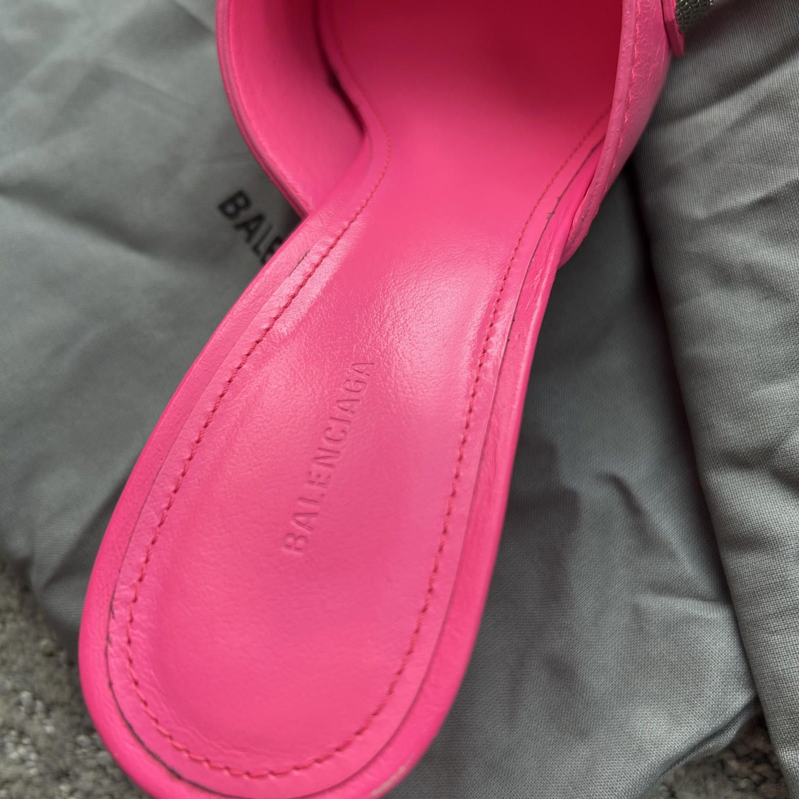 Balenciaga Balenciaga Fluo Pink Cage Mule M70 Heels Size 38 Size US 8 / IT 38 - 5 Thumbnail