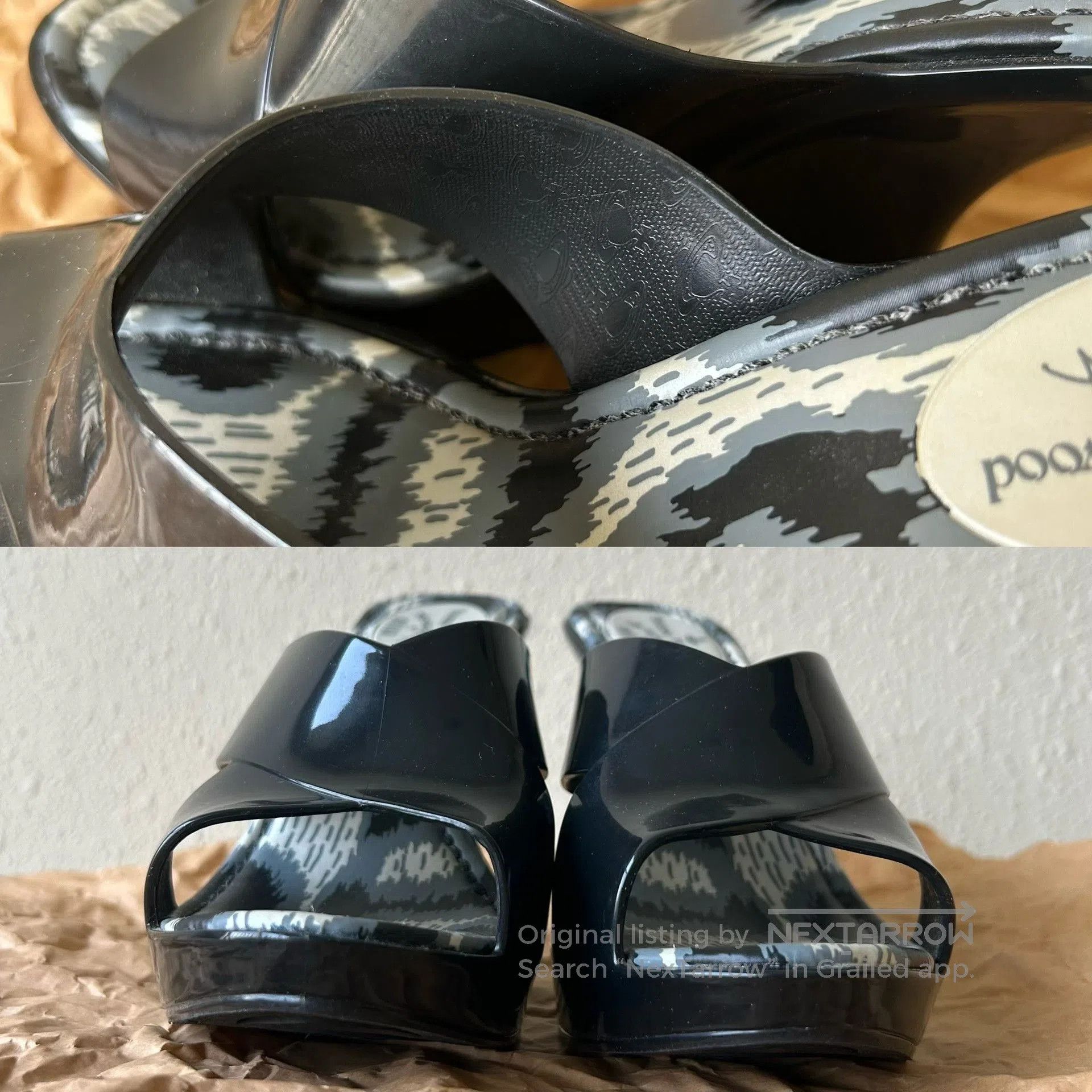 Vivienne Westwood Vivienne Westwood Melissa Black Platform Sandals. Size US 6 / IT 36 - 8 Thumbnail