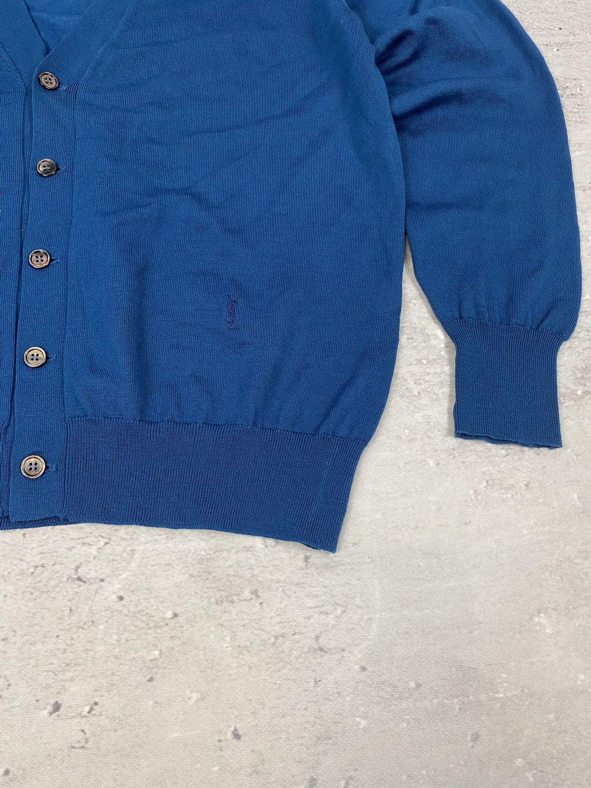 Yves Saint Laurent YVES SAINT LAURENT WOOL CARDIGAN SWETER 80s LUXURY VINTAGE Size US XL / EU 56 / 4 - 2 Thumbnail