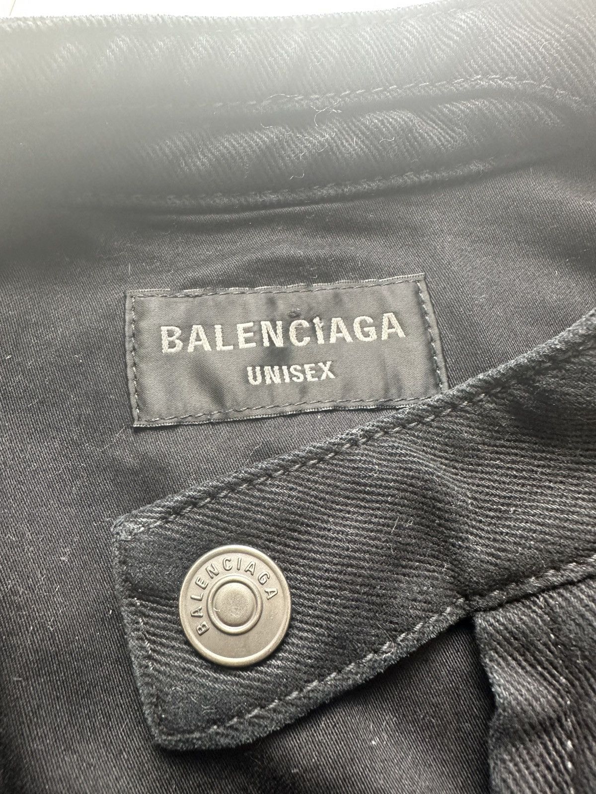 Balenciaga Balenciaga Unity logo racer jacket denim Sz1 Size US S / EU 44-46 / 1 - 9 Thumbnail