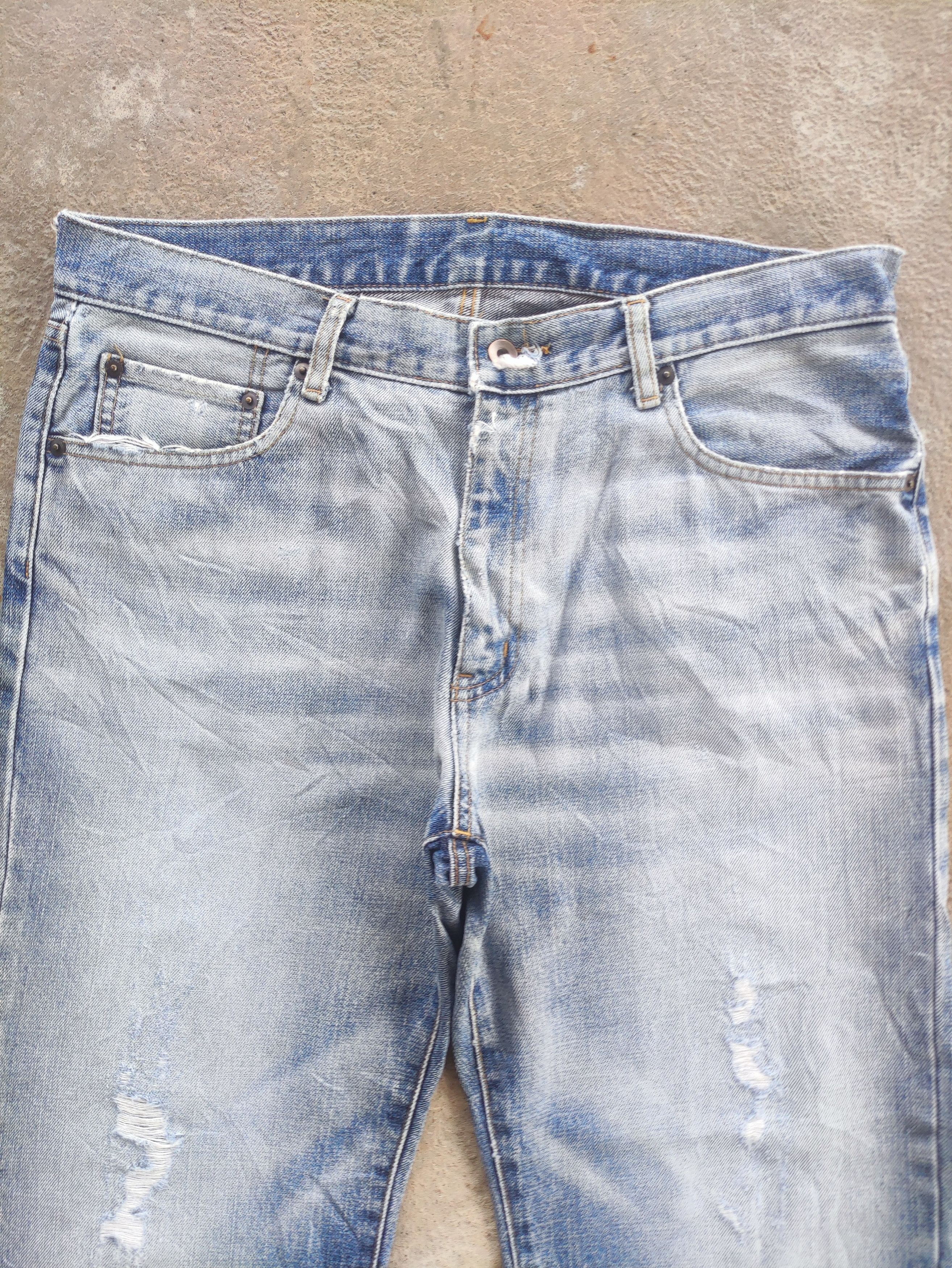 Japanese Brand Vintage Japanese Brand Baggy Denim Distressed Faded Pants Size US 36 / EU 52 - 3 Thumbnail