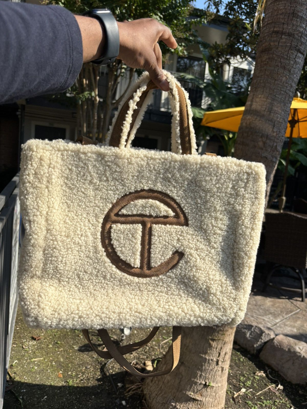Telfar × Ugg TELFAR X UGG Reverse shopping bag Medium Natural Size ONE SIZE - 1 Thumbnail