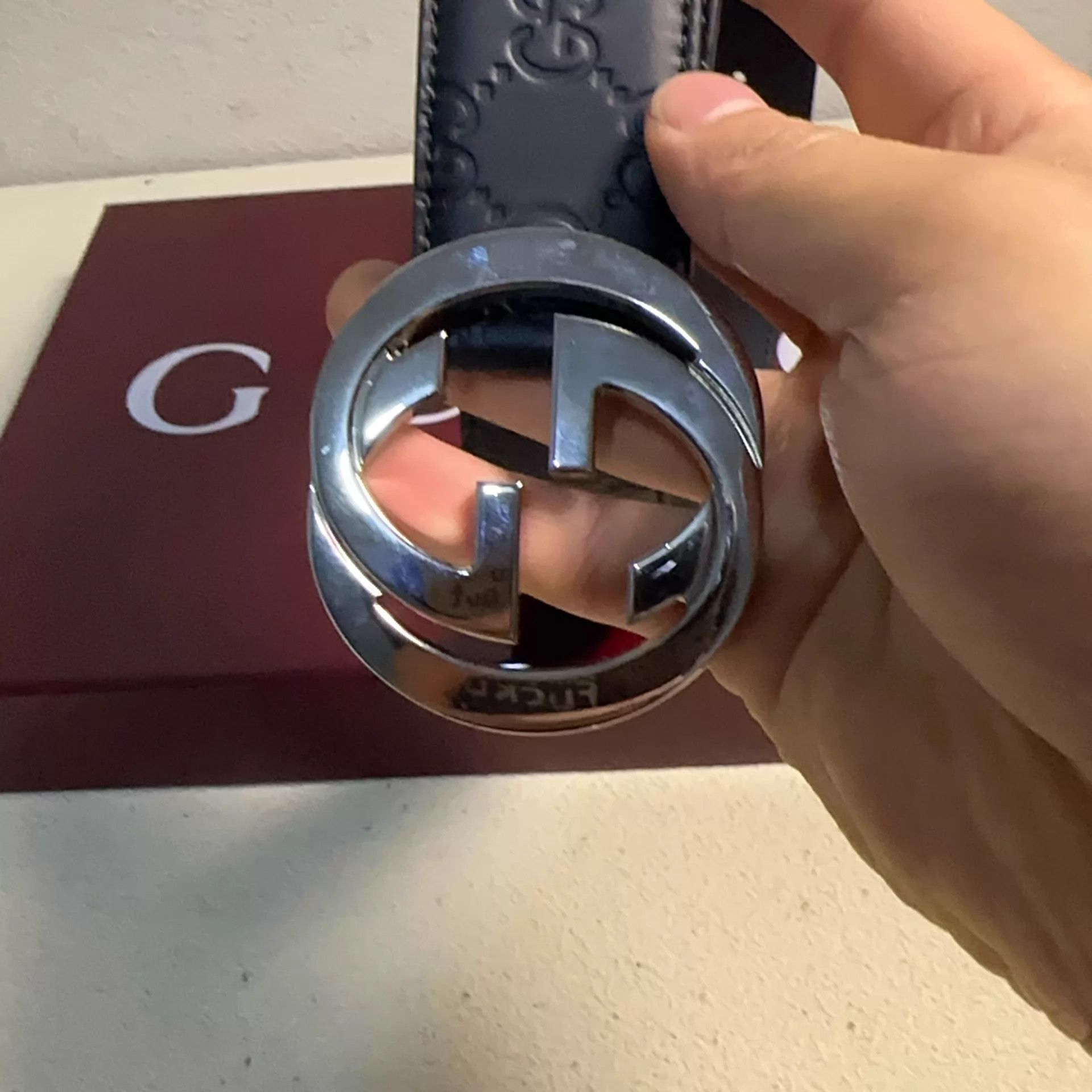 Gucci GUCCI GG Marmont 2cm Black Belt Size ONE SIZE - 3 Thumbnail